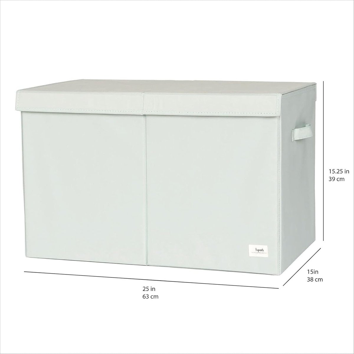Coffre à jouets en tissu gris clair, 3 SPROUTS