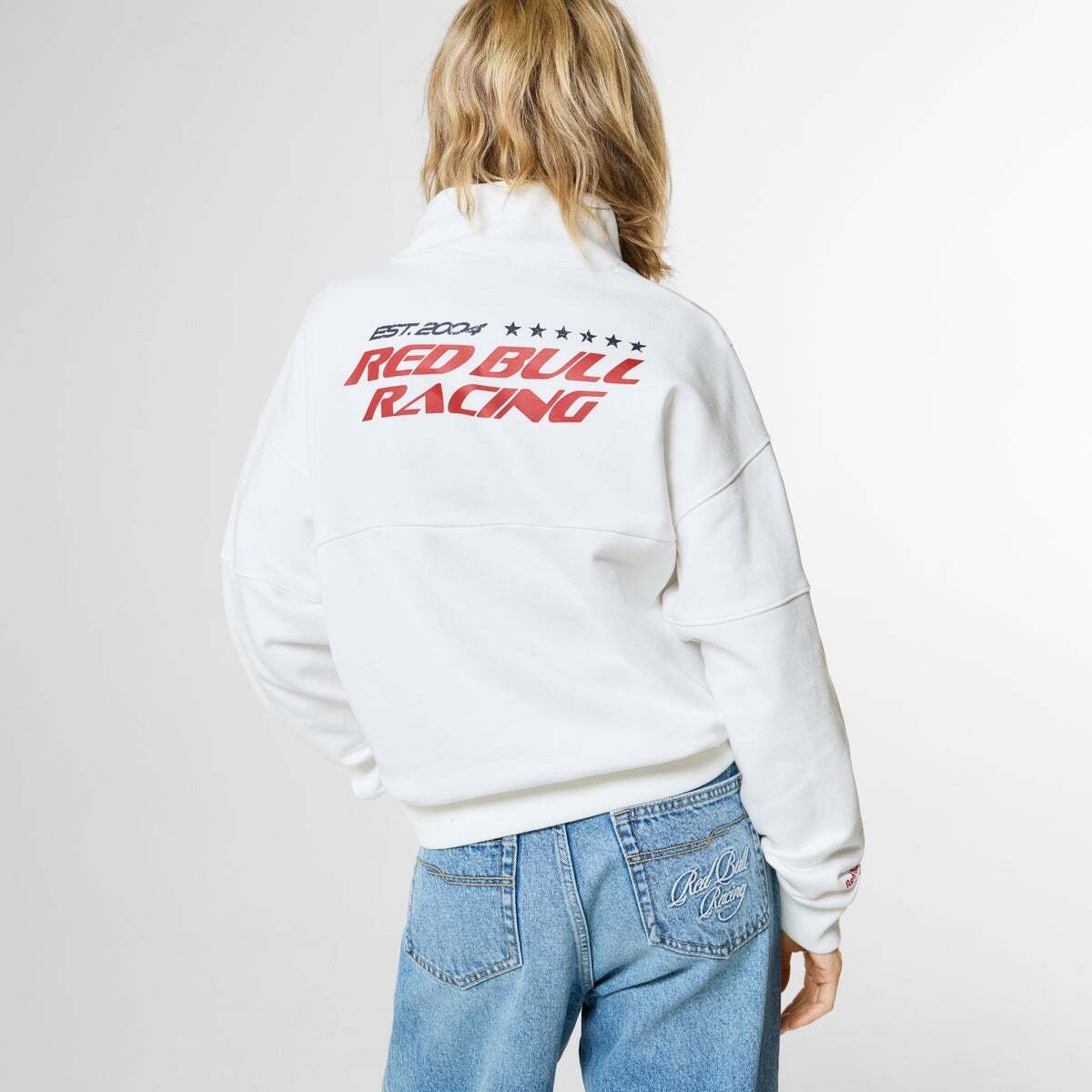 Red Bull Racing Sweat À Demi-Fermeture Éclair Coupe Décontractée blanc, PEPE JEANS
