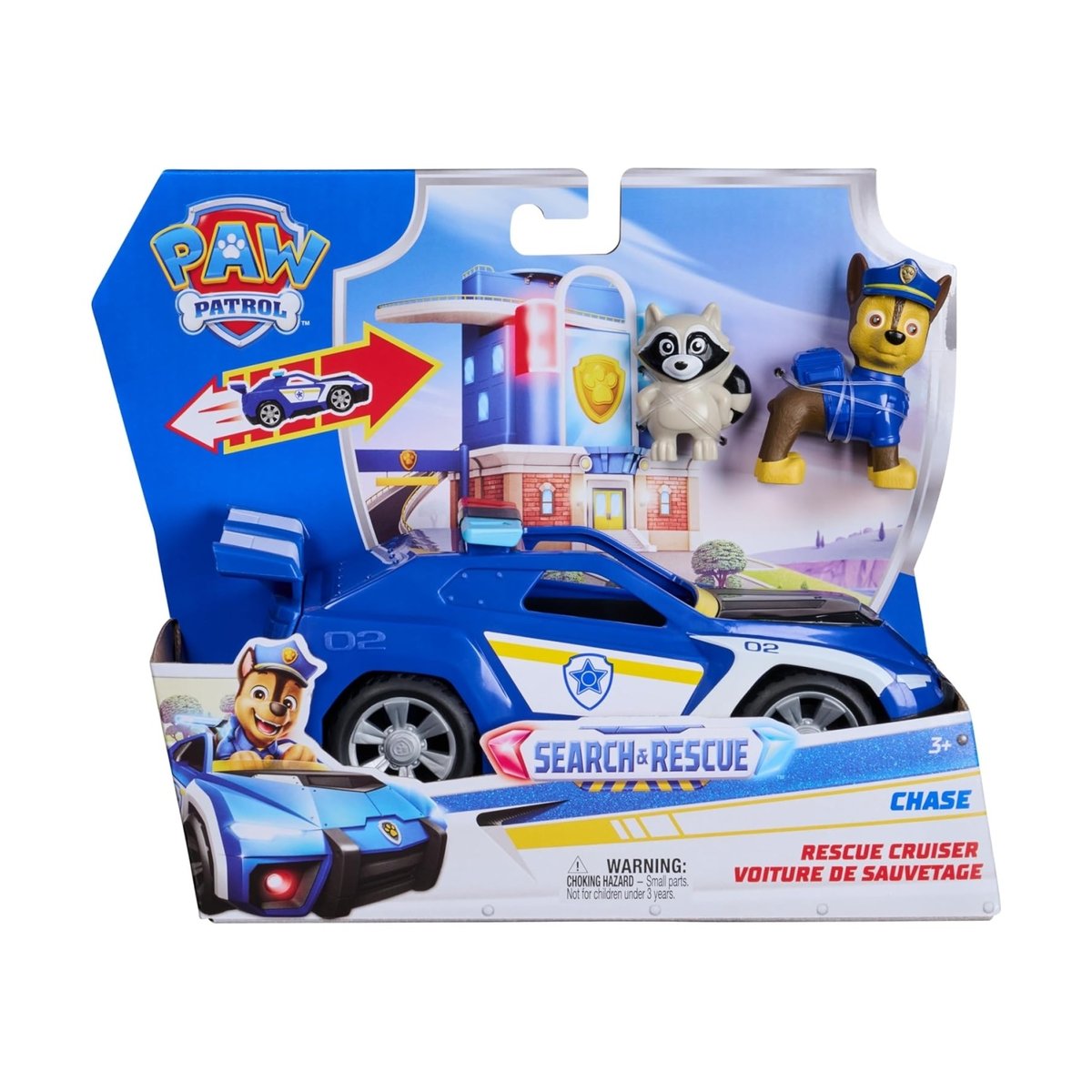 Véhicule Figurine Chase Search & Rescue Mission Détective multicolore, SPIN MASTER