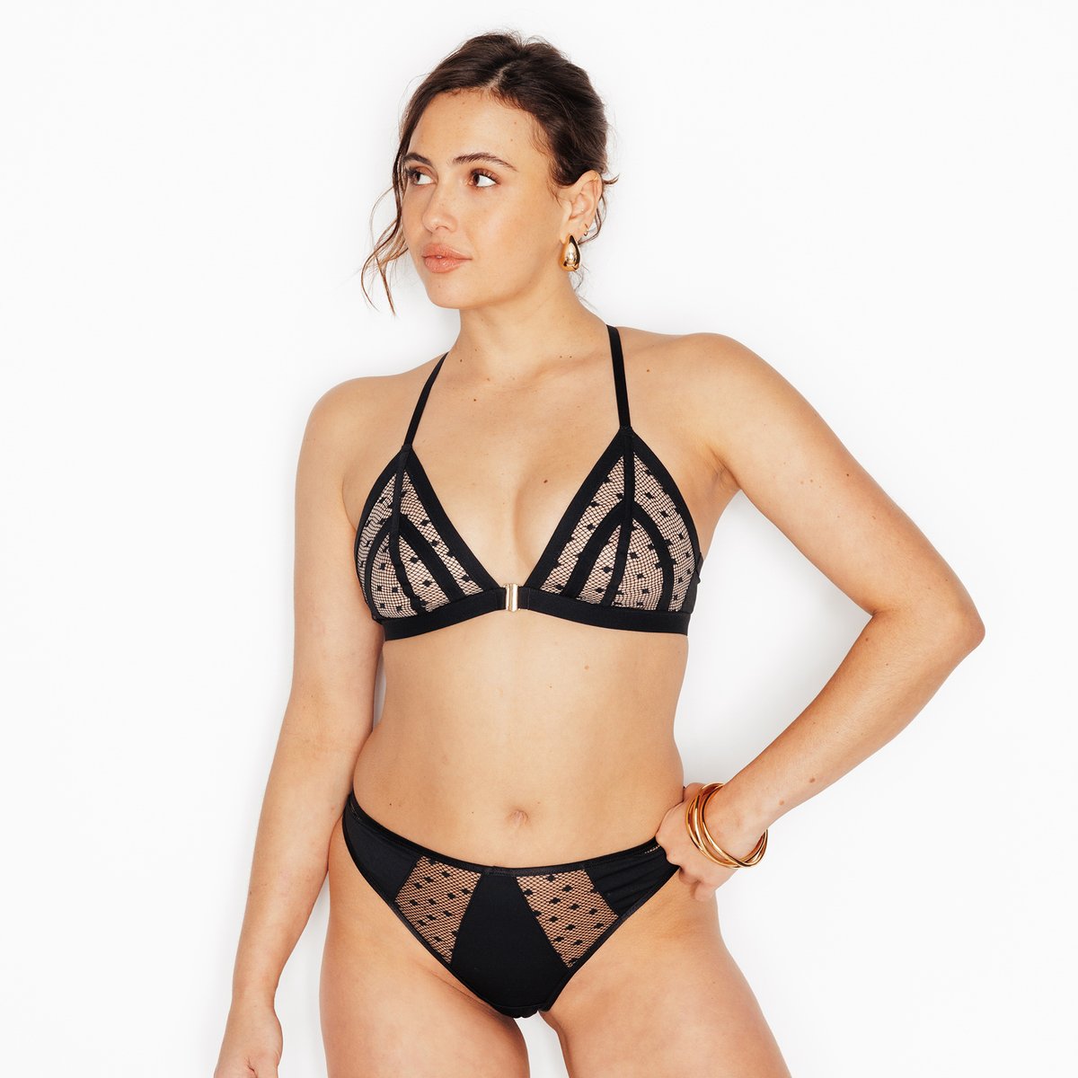 Soutien-gorge sans armature AMY noir, ROUGEGORGE LINGERIE