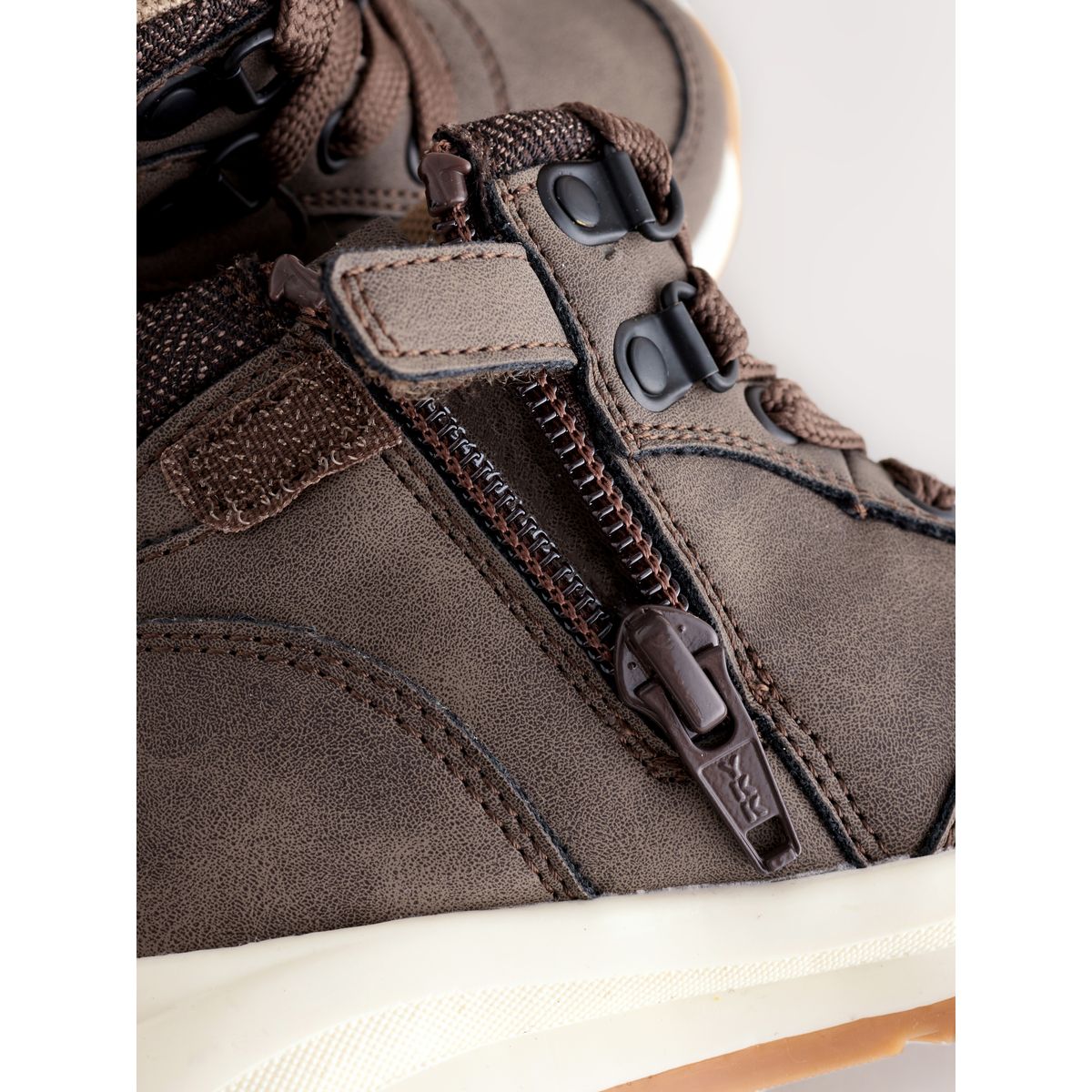 Bottines de marche à doublure chaude marron chocolat, NEXT