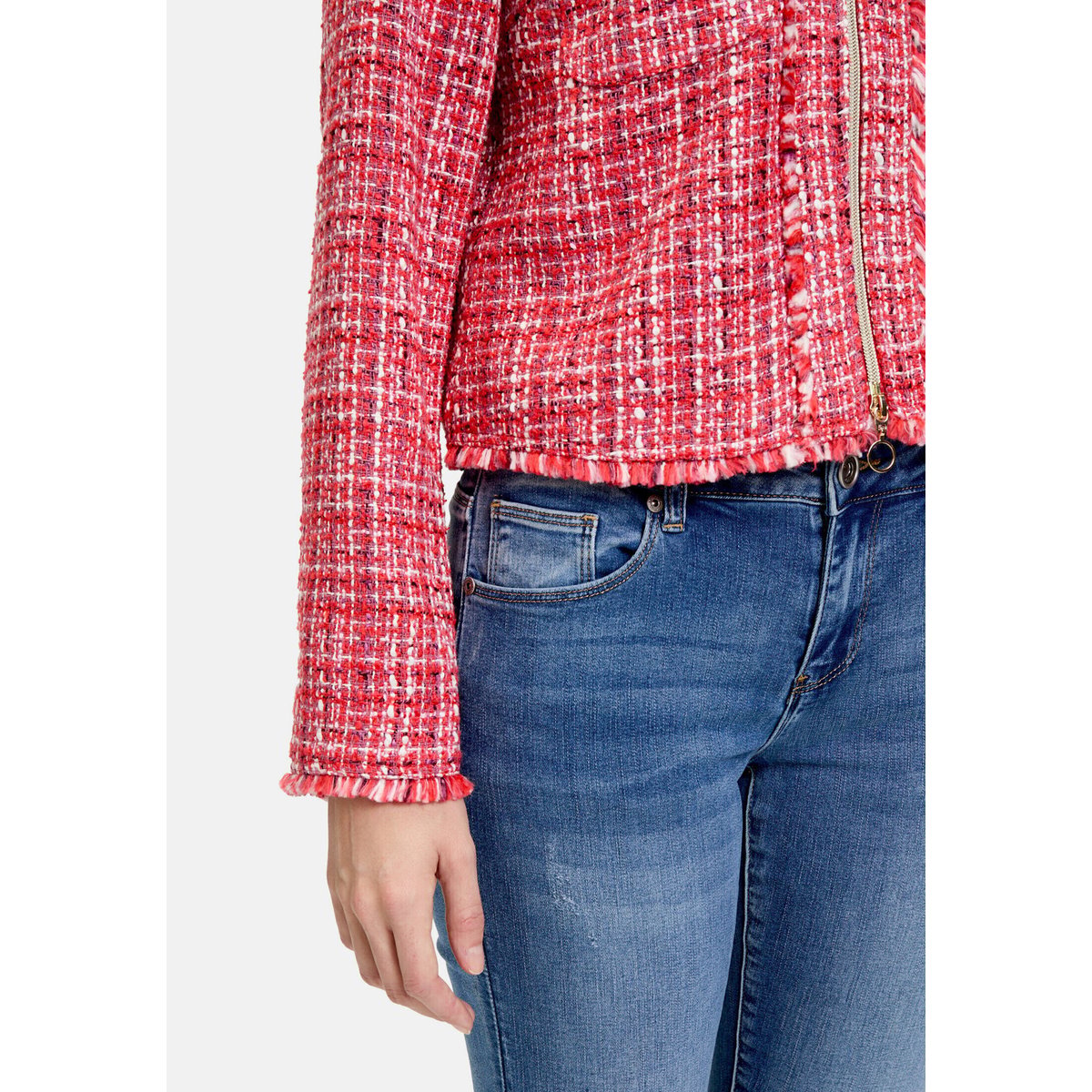 Veste blazer à franges red/pink, BETTY BARCLAY