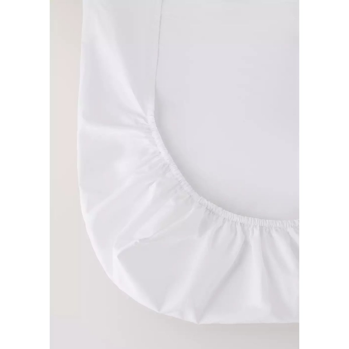 Drap-housse mini berceau percale de coton piqué blanc, MANGO HOME