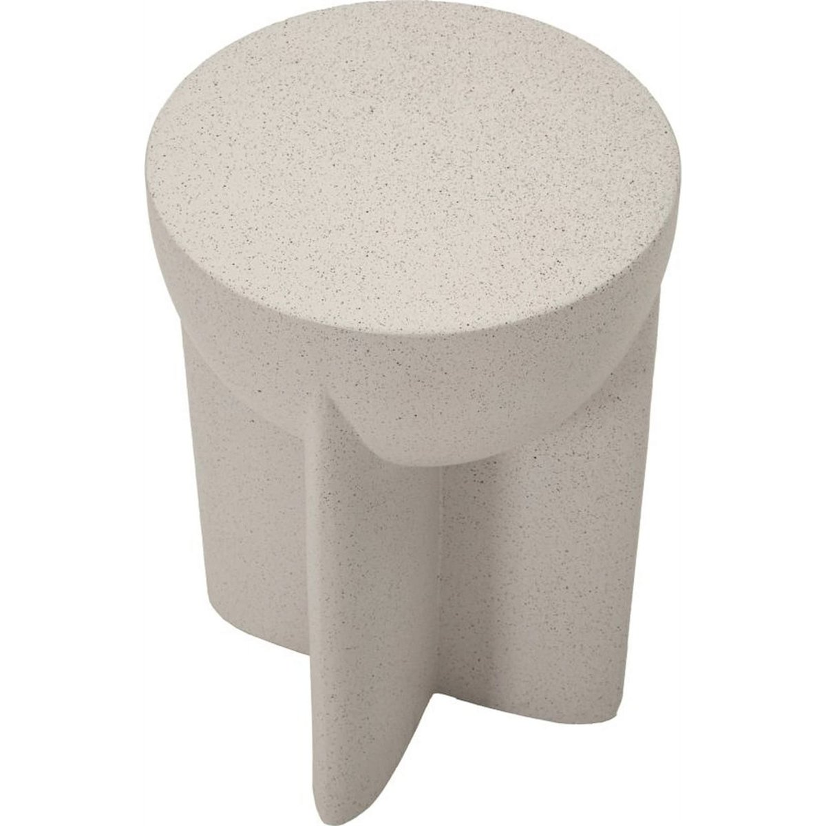 Table d'appoint sculpturale contemporaine crème, RECOLLECTION