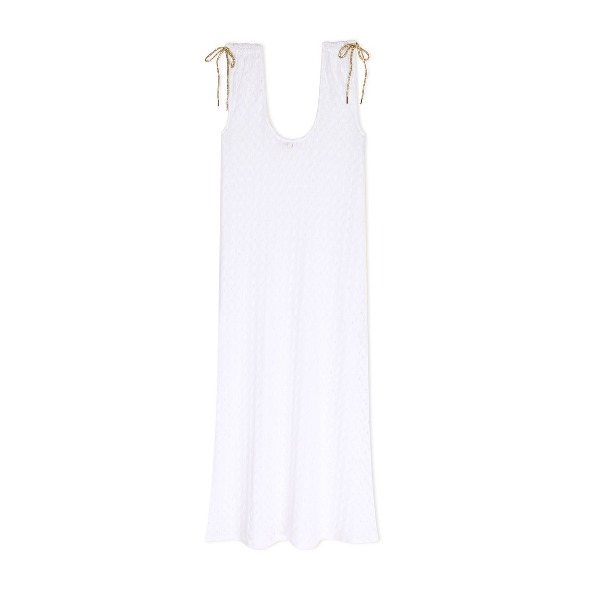 Robe en maille ajourée PAILLETTE 241 blanc, LE CHAT
