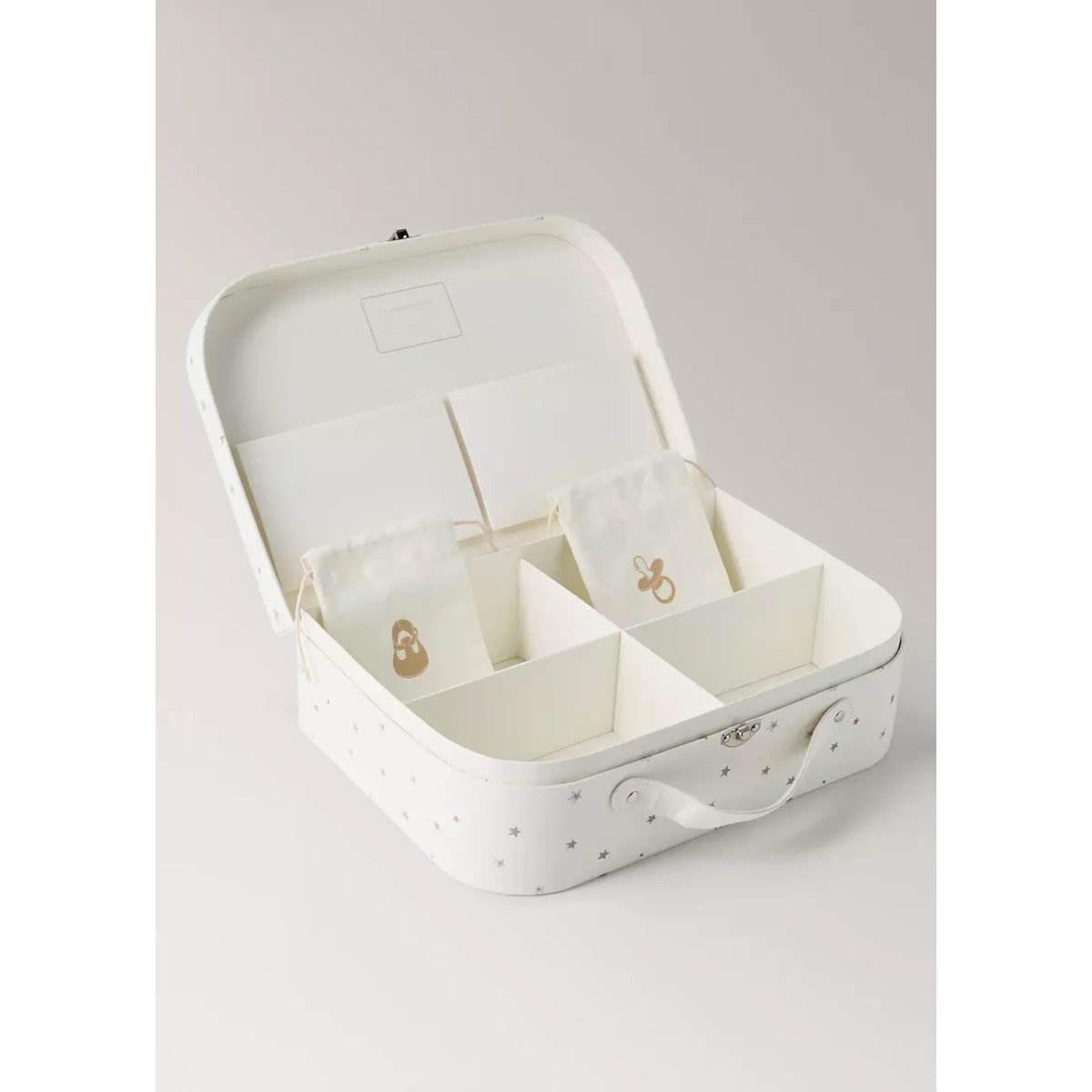 Boîte enfant étoiles blanc cassé, MANGO HOME