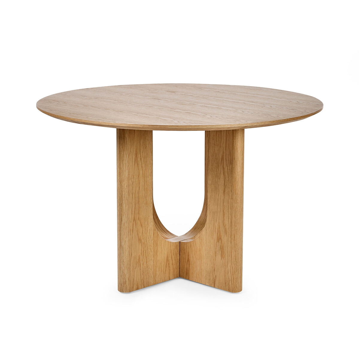 Calista Round Wood Dining Table (Seats 4) natural oak, SO'HOME