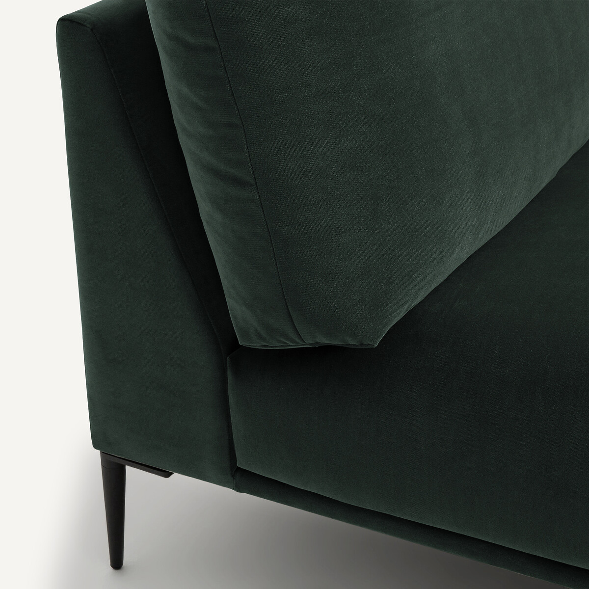 Chaiselongue aus Samt, Oscar, Design Emmanuel Gallina khaki, AM.PM X EMMANUEL GALLINA