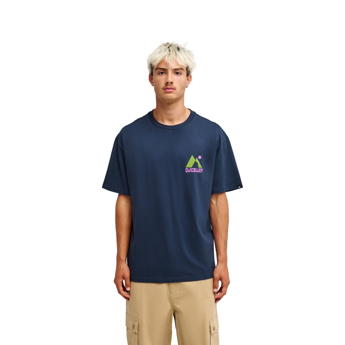 T-Shirt manches courtes PEAK bleu dark navy, QUIKSILVER