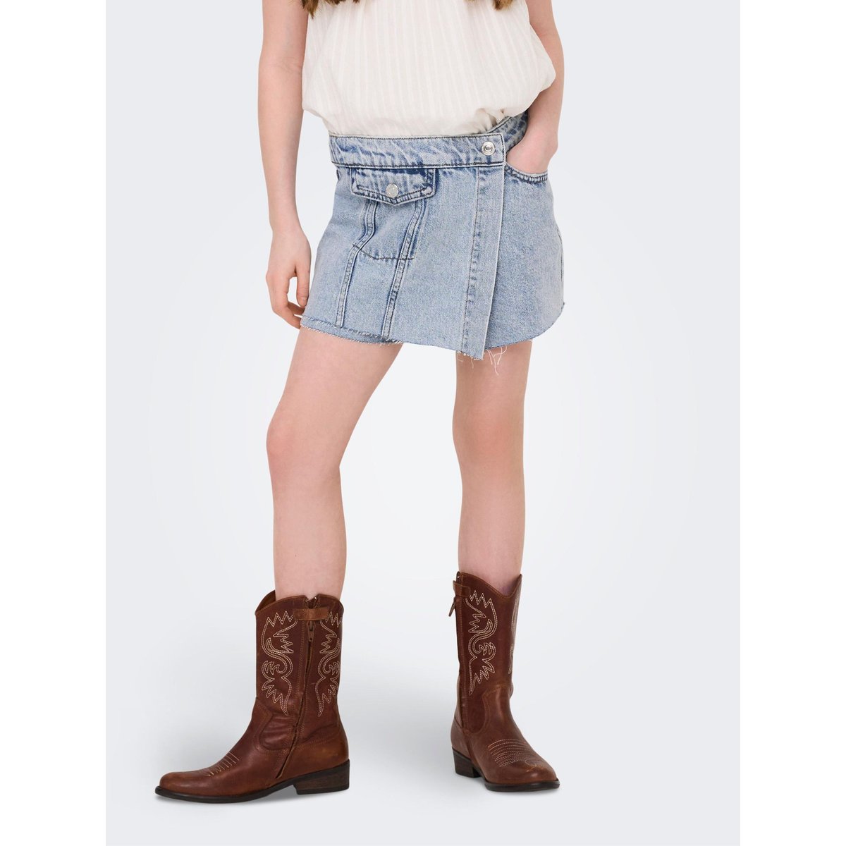 Jupe En Denim light blue denim, KIDS ONLY