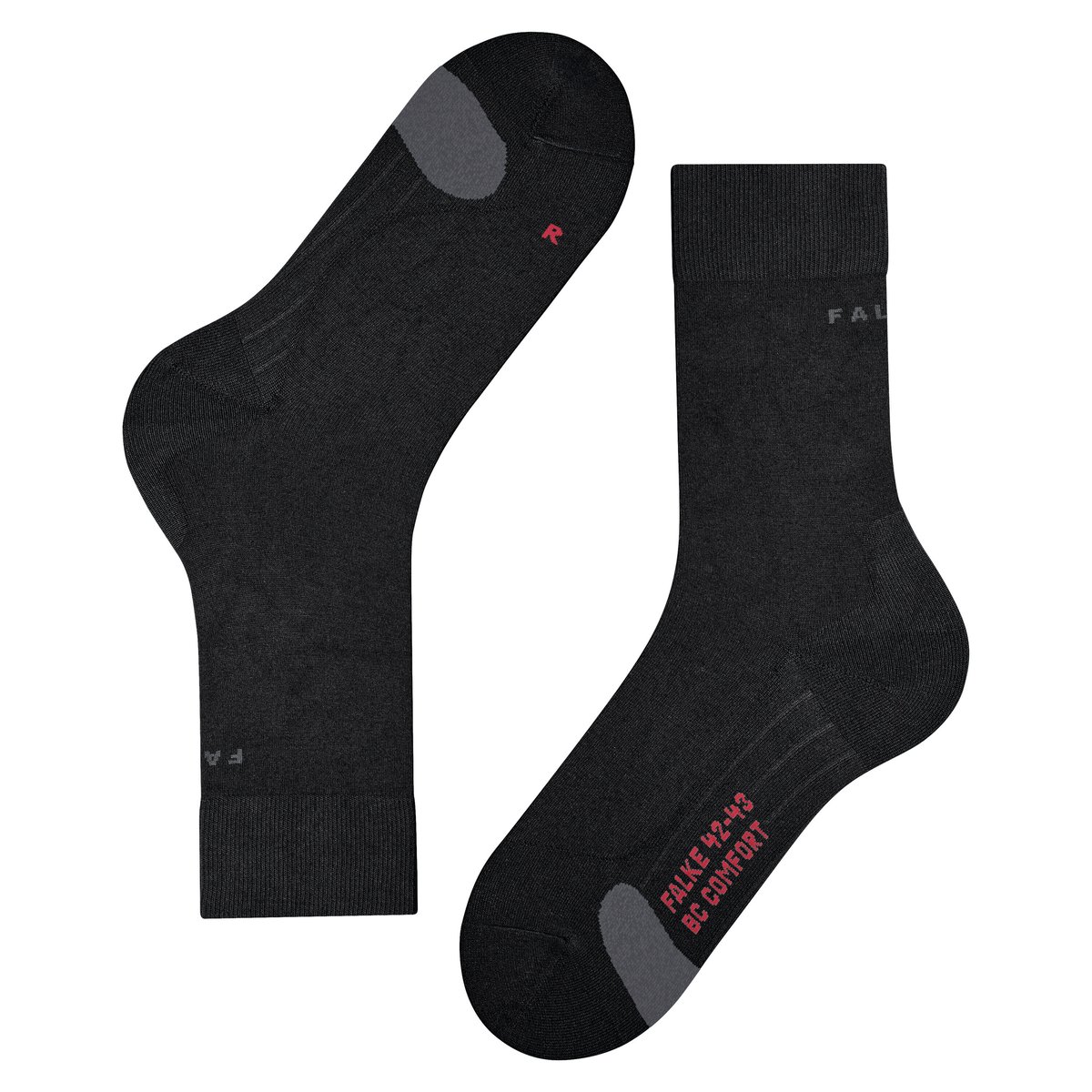 Chaussettes BC Comfort noir basique, FALKE