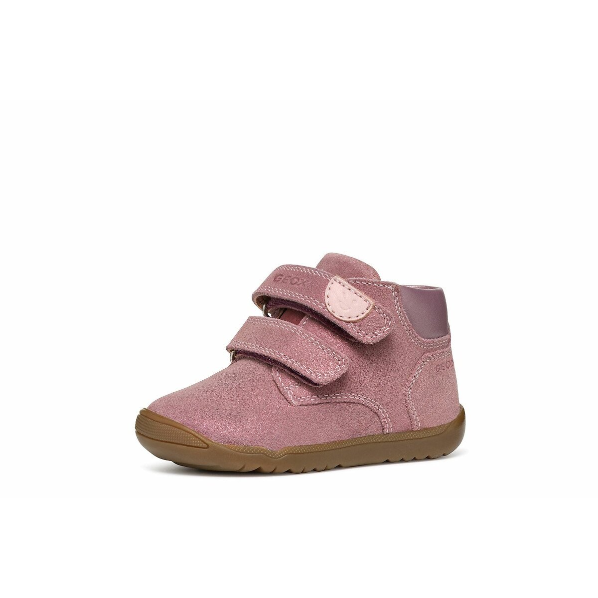 Kids Macchia High Top Trainers with Touch 'n' Close Fastening pink, GEOX