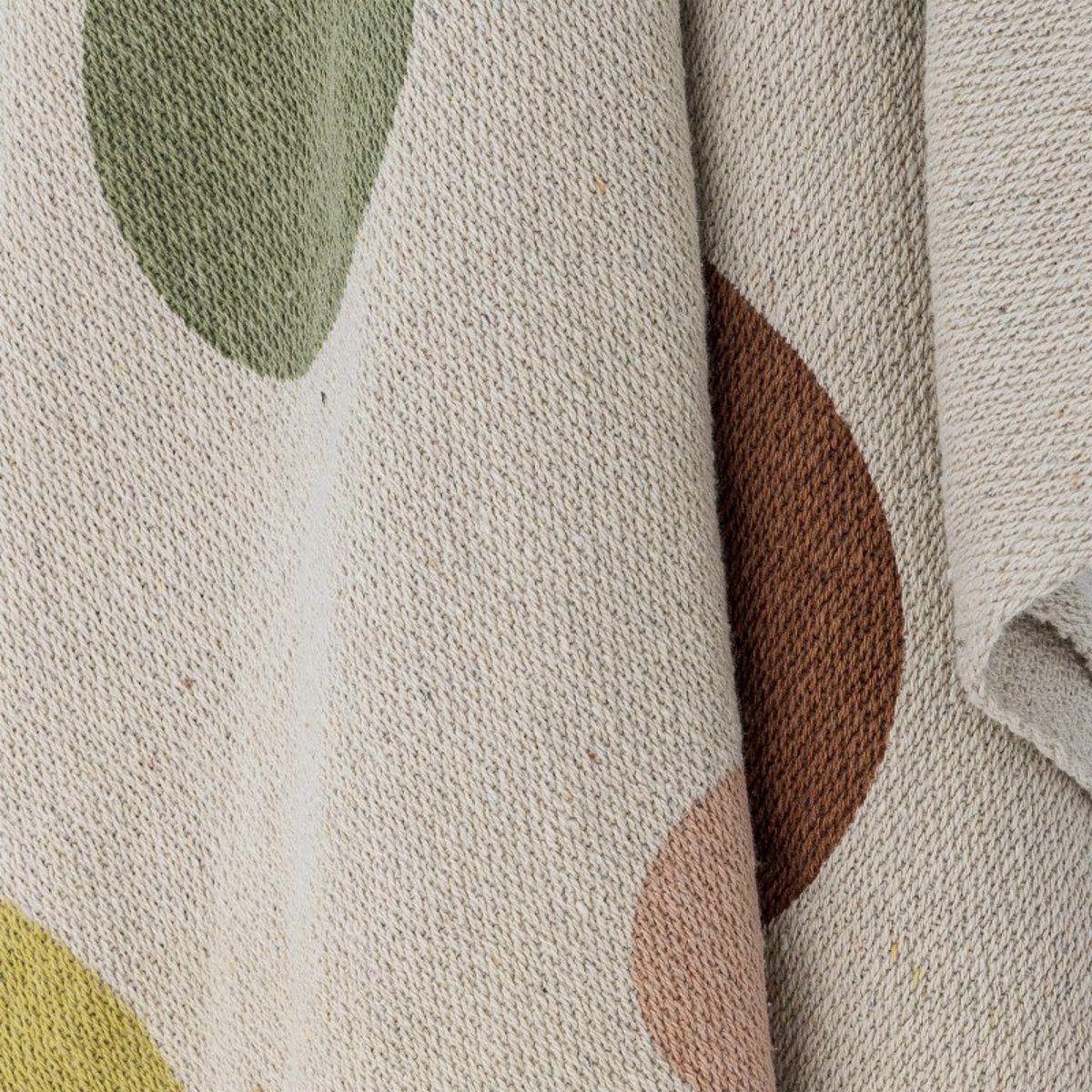 Plaid coton recyclé CLENNIE multicolore, BLOOMINGVILLE