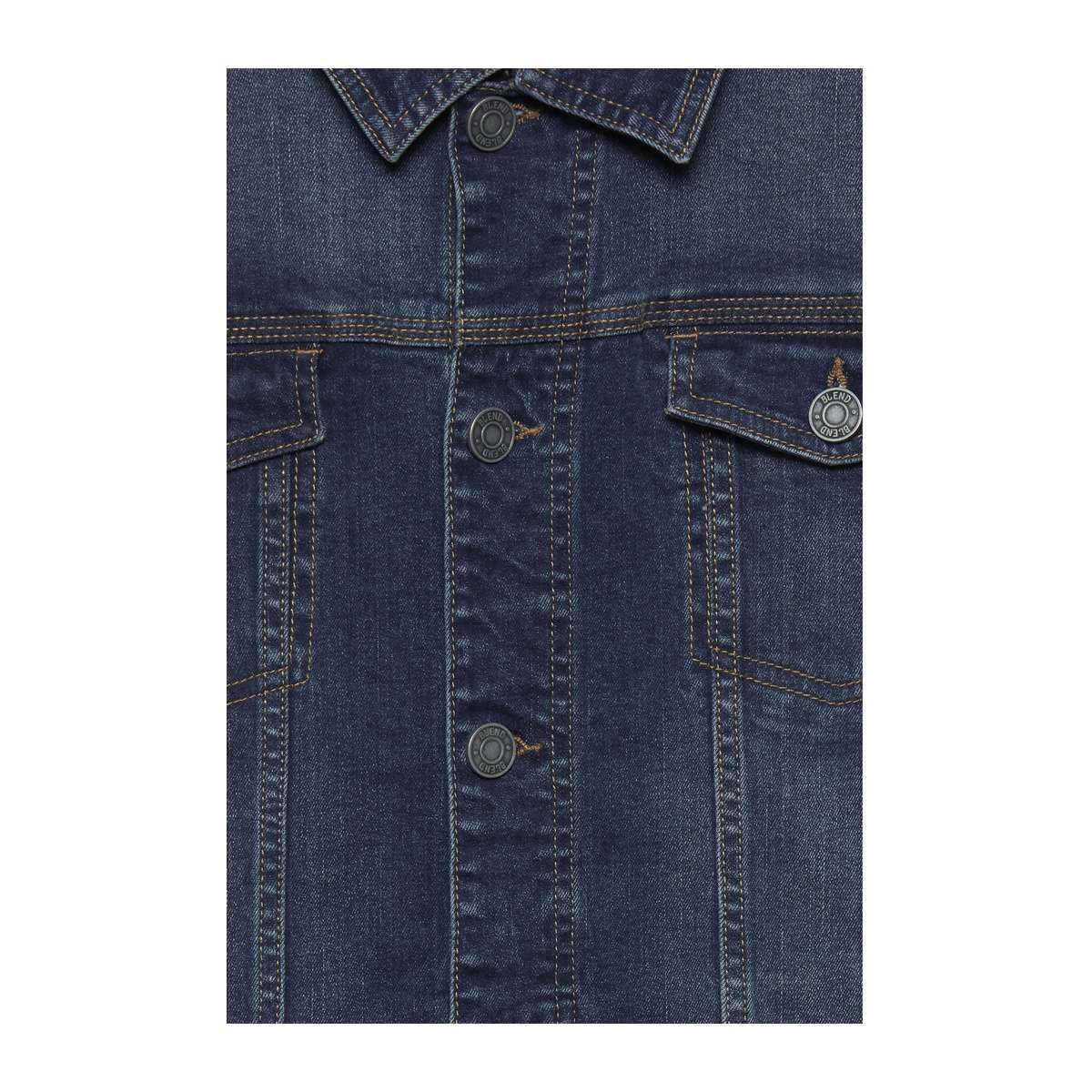 Veste denim coton délavée blue, BLEND
