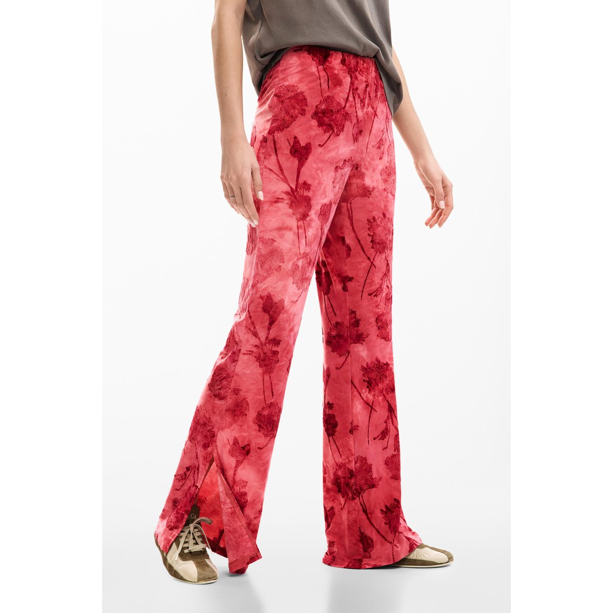 Pantalon floqué rouge, DESIGUAL