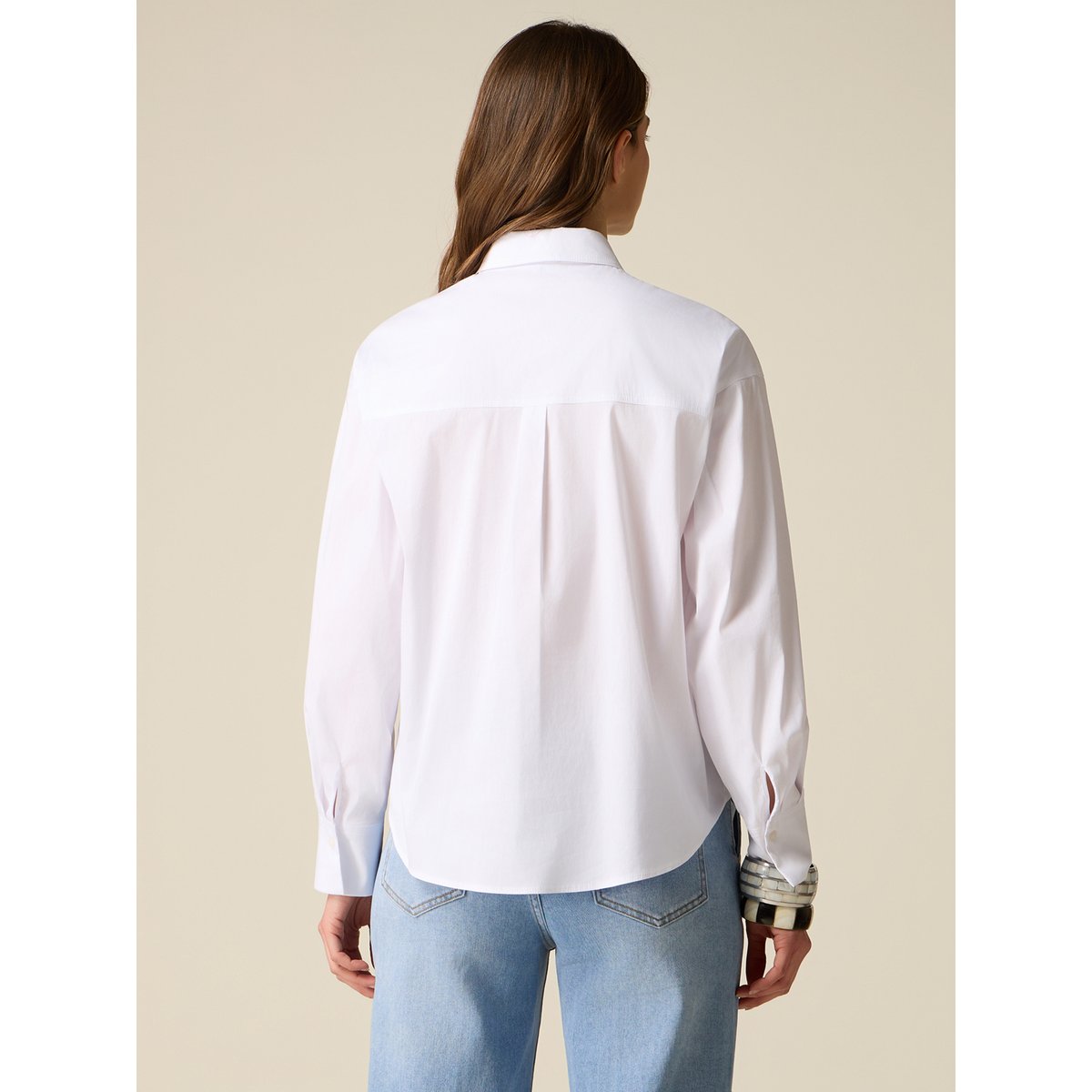 Chemise avec broderie bijou blanc, OLTRE