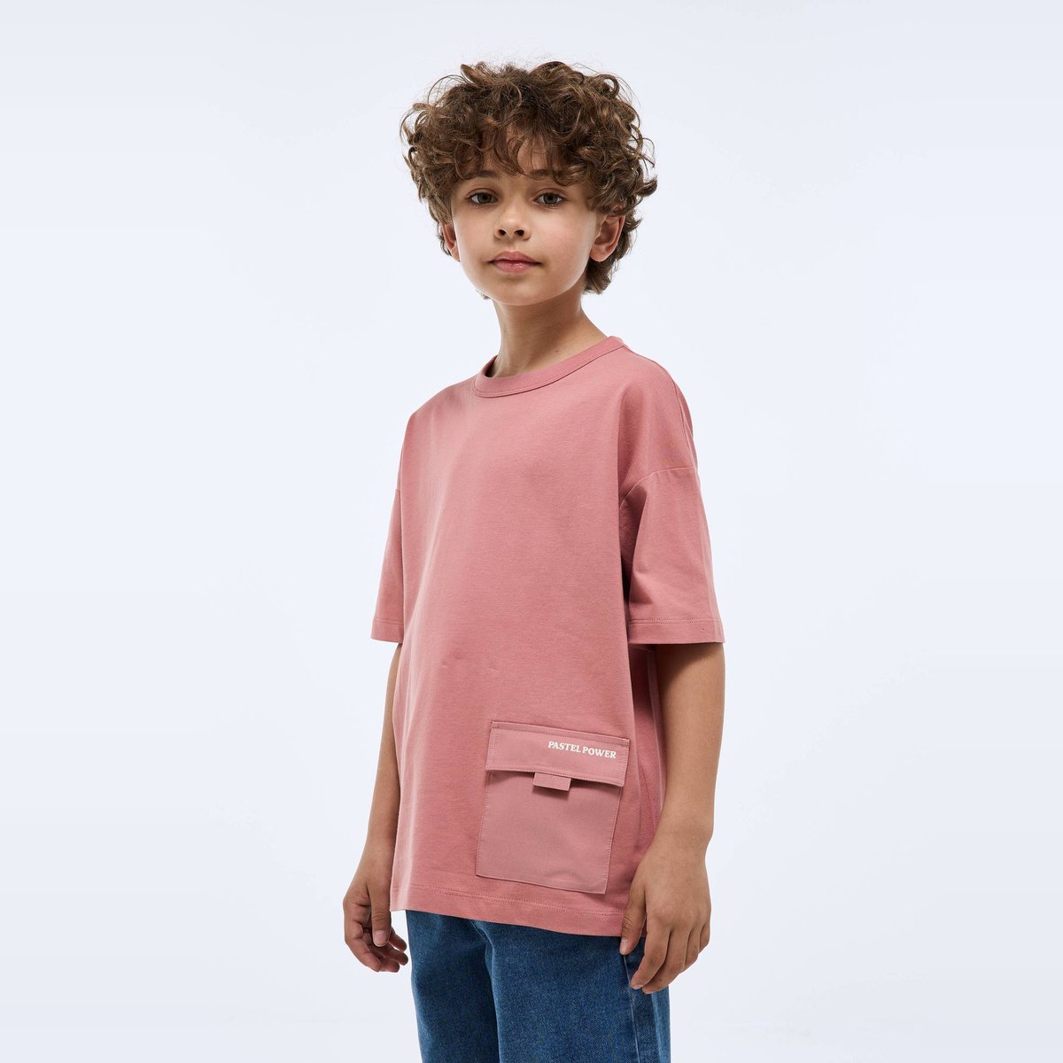 T-shirt manches courtes avec poche en coton BIO GOTS blossom, MONOPRIX