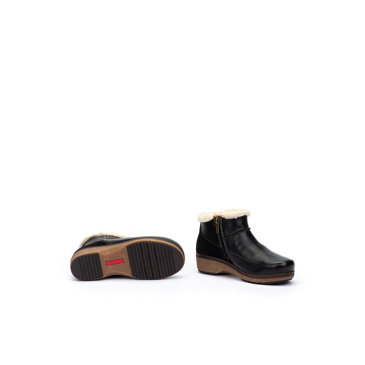 Bottines plates cuir Granada black, PIKOLINOS