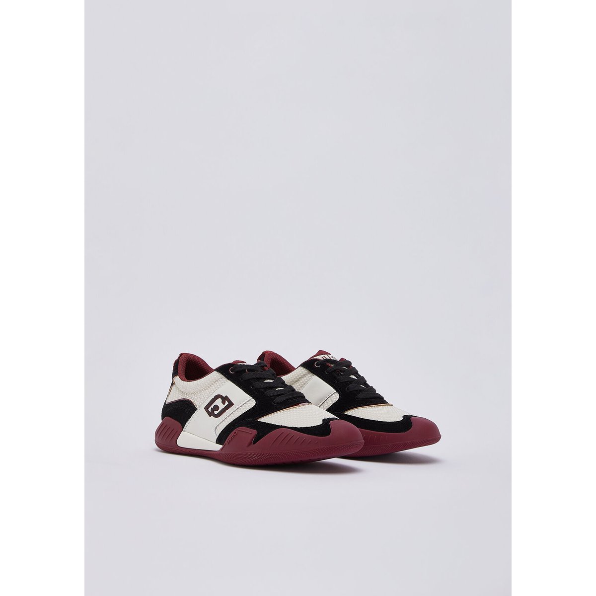 Baskets en daim et mesh blanc, LIU JO