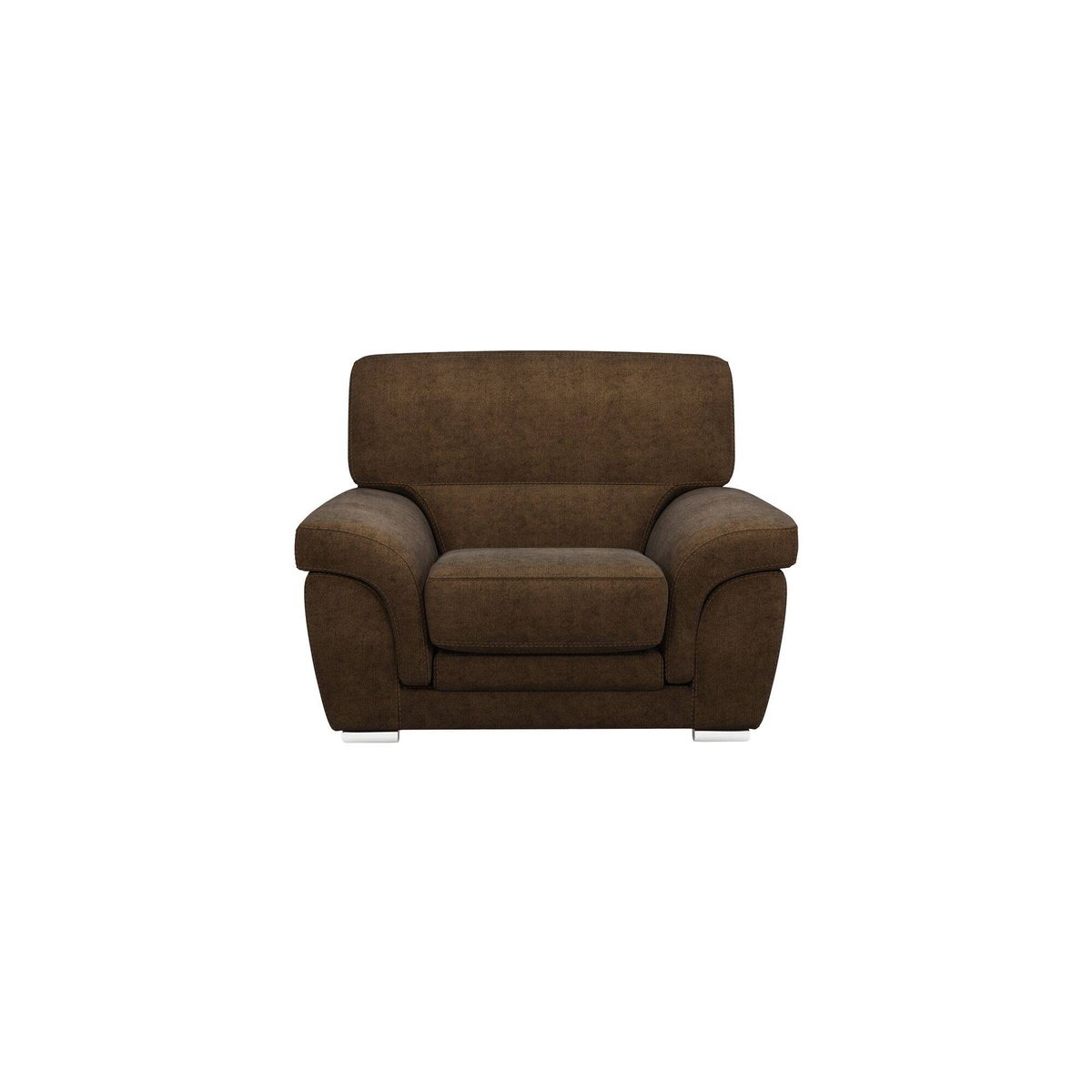 Fauteuil tissu - VITTORIA chocolat, CAMIF