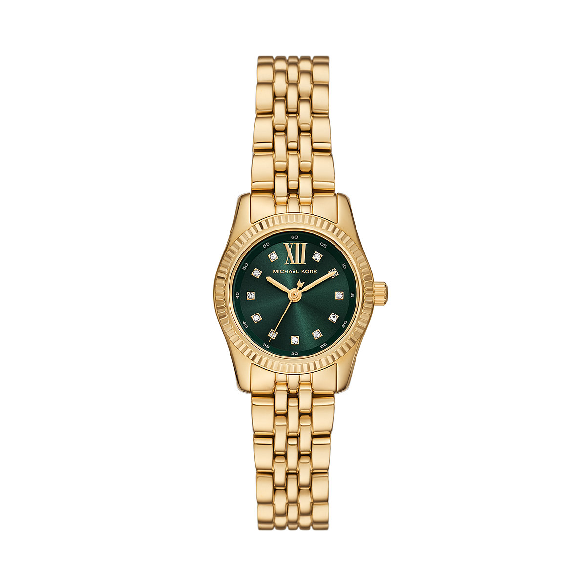 Montre Analogique  LEXINGTON doré vert doré, MICHAEL KORS