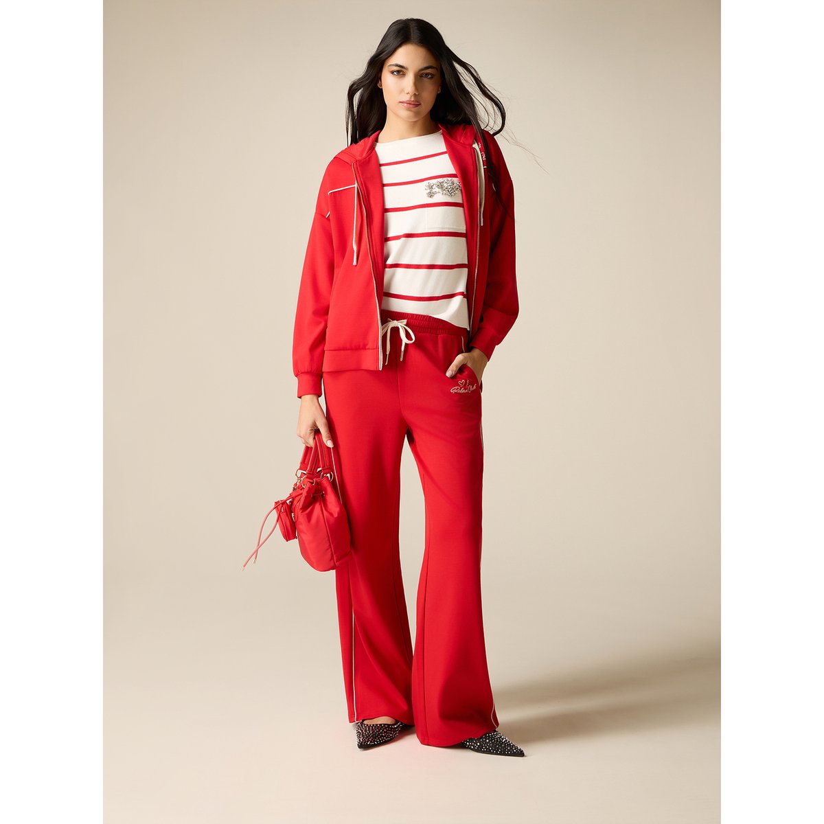Pantalon avec profil rouge, OLTRE