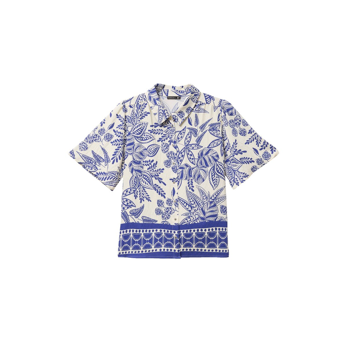 Chemise fluide manches courtes bleu, BREAL