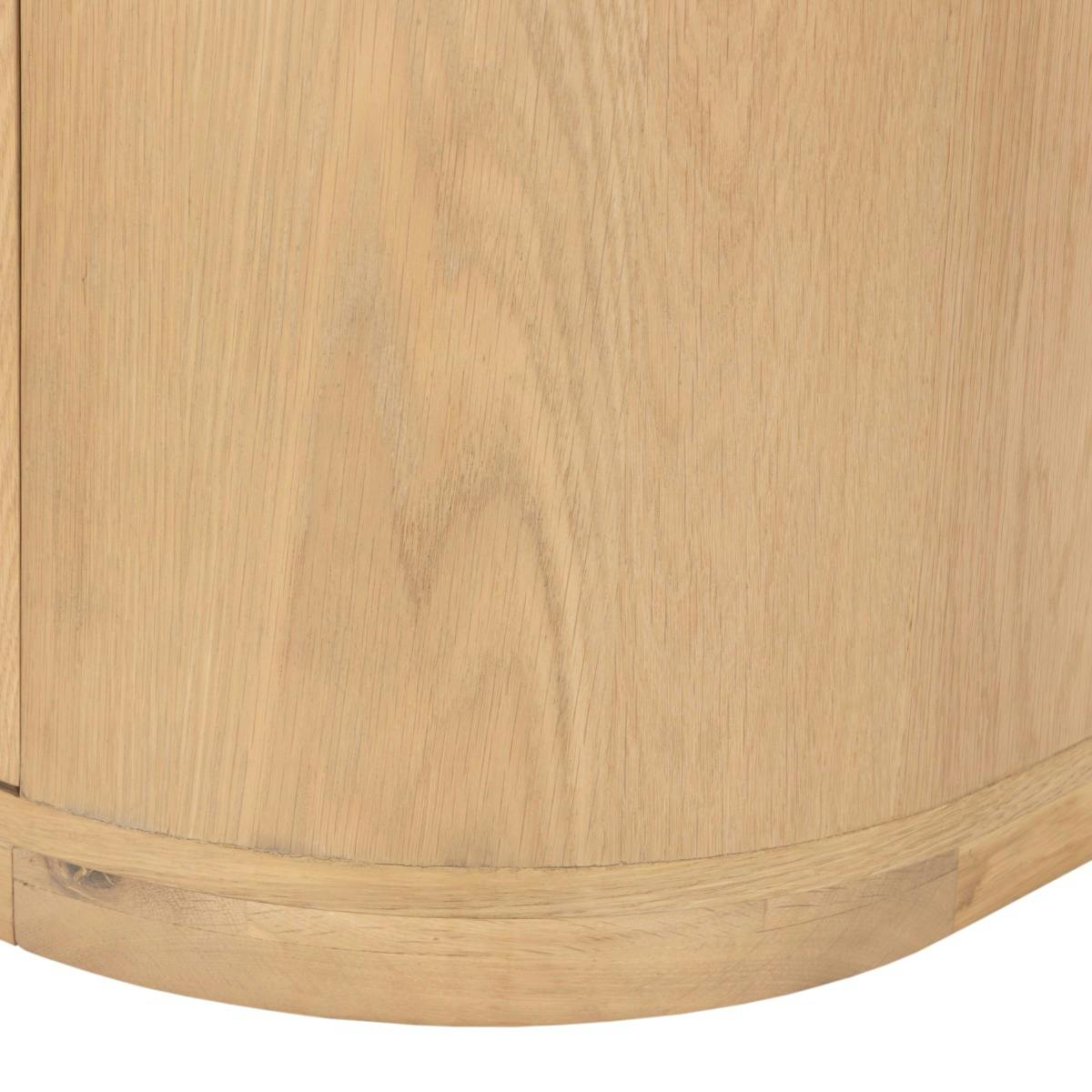Meuble TV design en chêne, 3 portes LOREN bois clair, PIER IMPORT