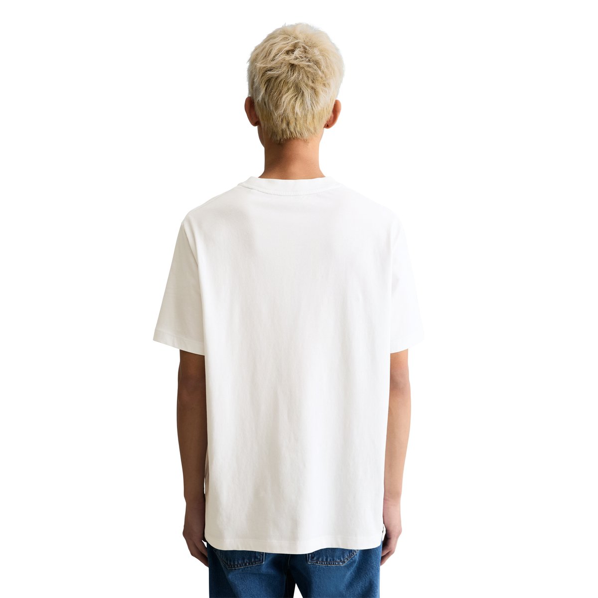 T-shirt relaxed en doux coton biologique blanc, MARC O’POLO DENIM
