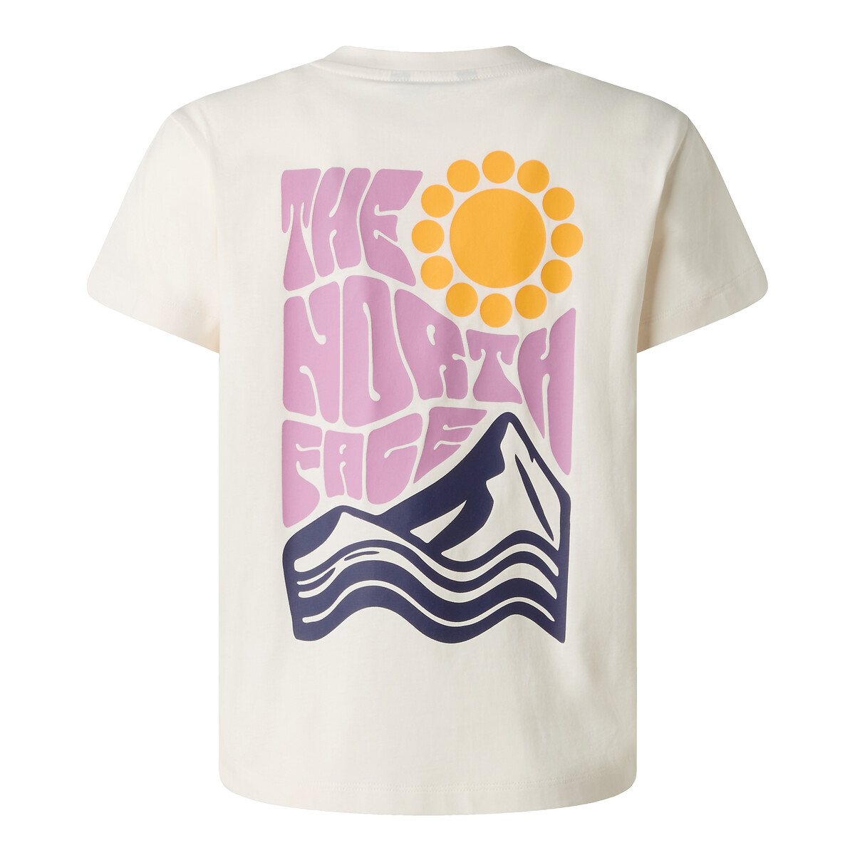 T-shirt manches courtes avec imprimé au dos ecru, THE NORTH FACE