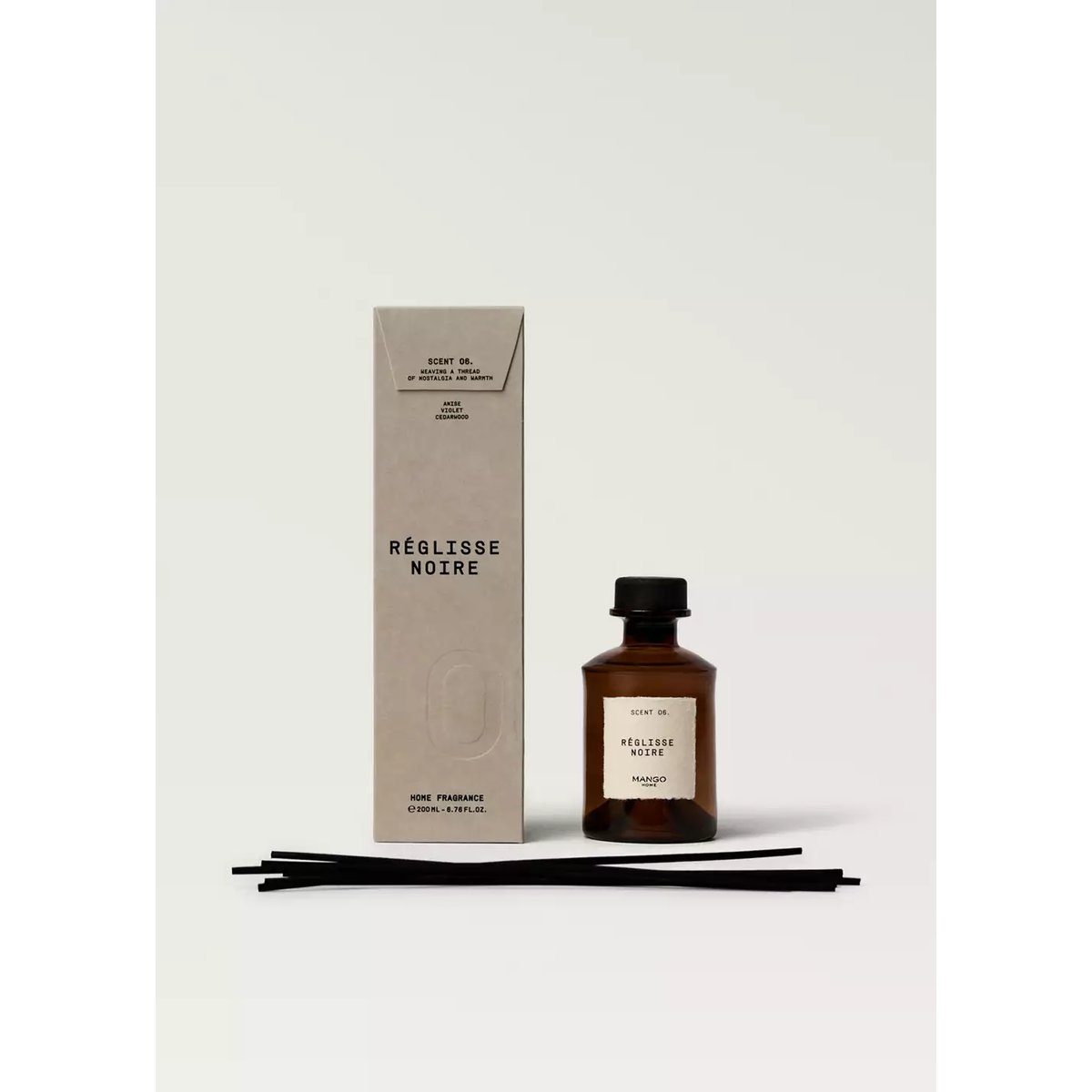 Diffuseur de parfum Mikado RÉGLISSE NOIRE 200 ml marron, MANGO HOME