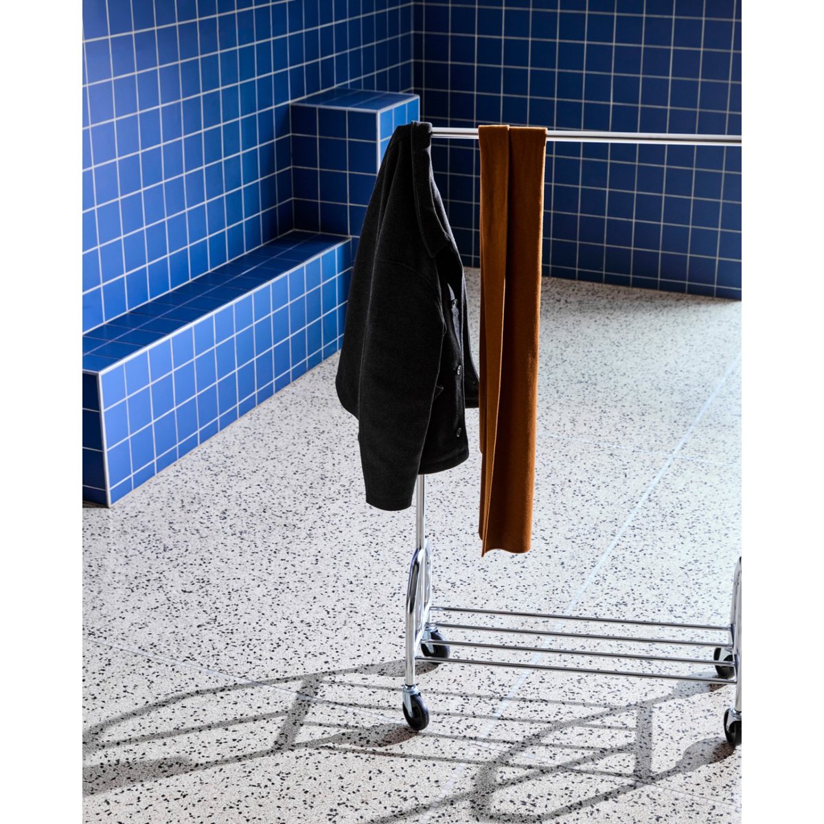 Portant à vêtement Robe L 100 cm finition argentée, HOUSE DOCTOR