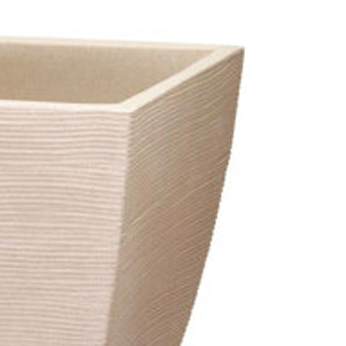 Cache-pot en polyéthylène beige 40x40x42cm beige, WADIGA
