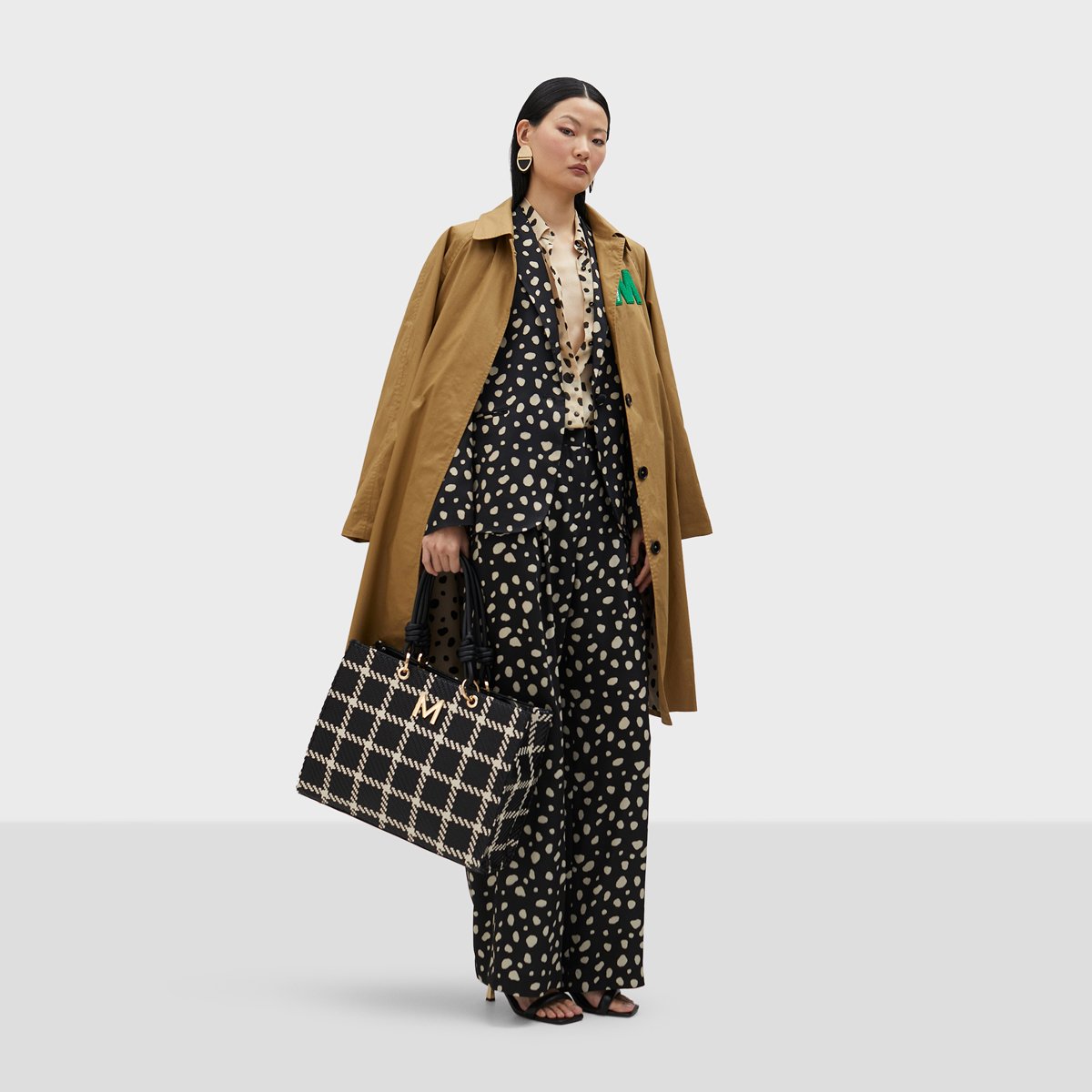 Pantalon large fluide à pinces noir, LOLA CASADEMUNT