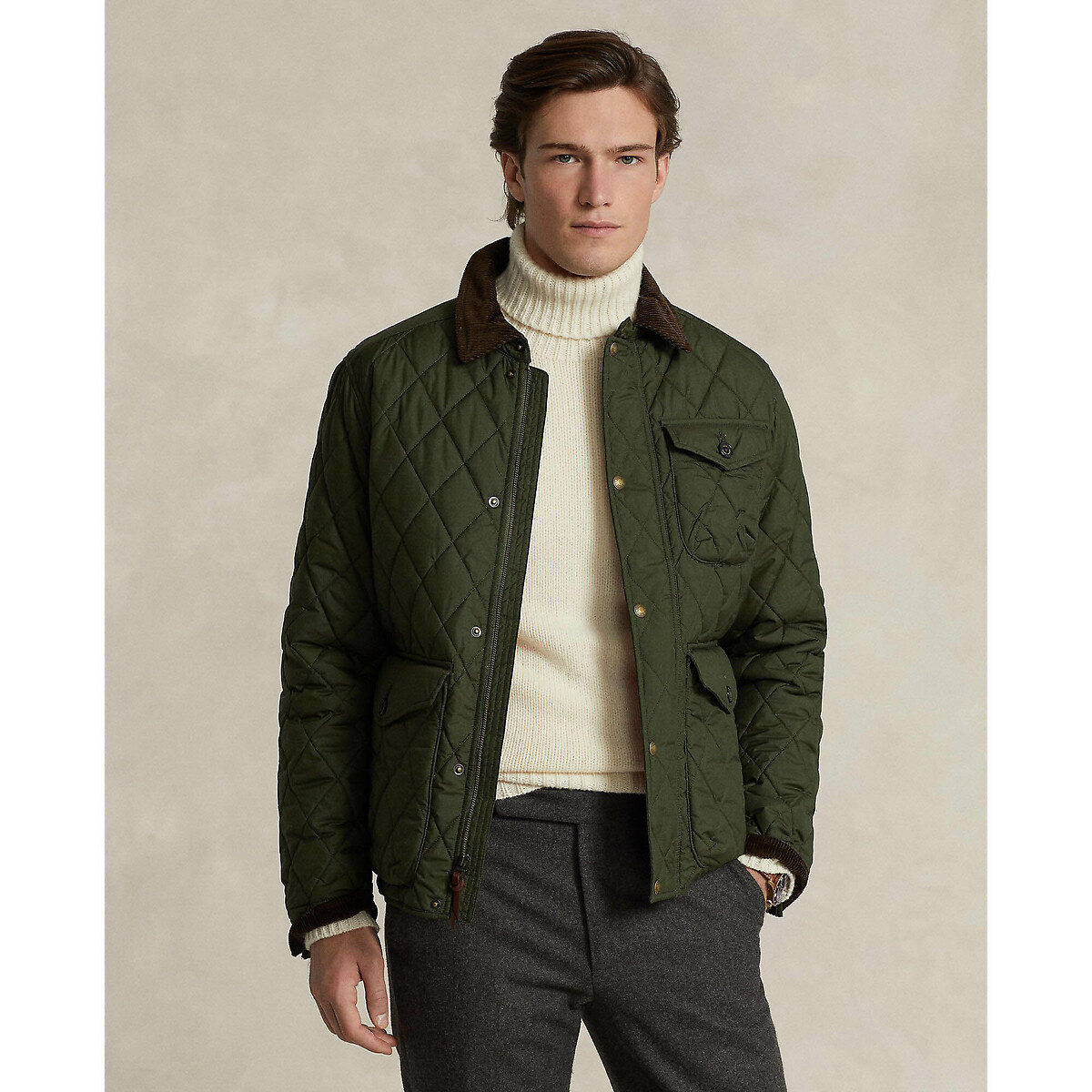 Veste matelassée Beaton vert olive, POLO RALPH LAUREN