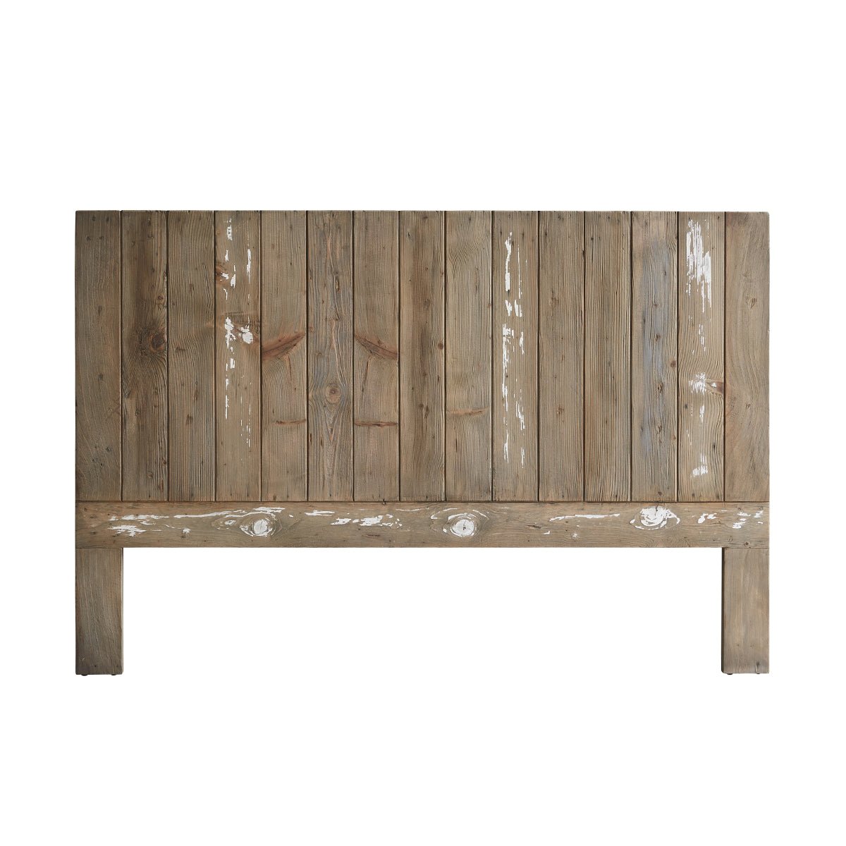 Tête de lit en bois recyclé massif 160 cm  HONFLEUR blanc, BERAH GETAH
