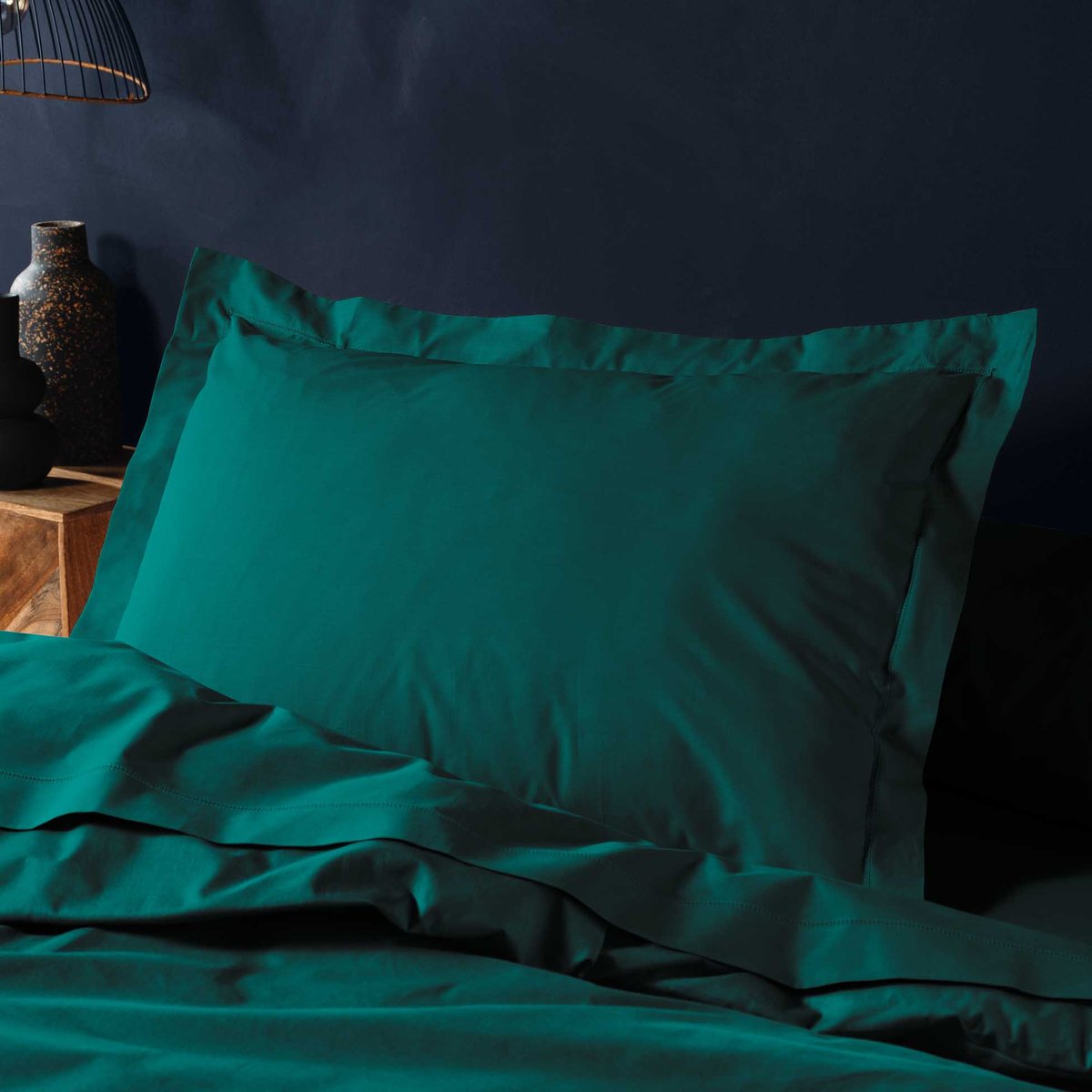 Taie d'oreiller 50 x 70 cm Couleur emotion emeraude emeraude, EDEN