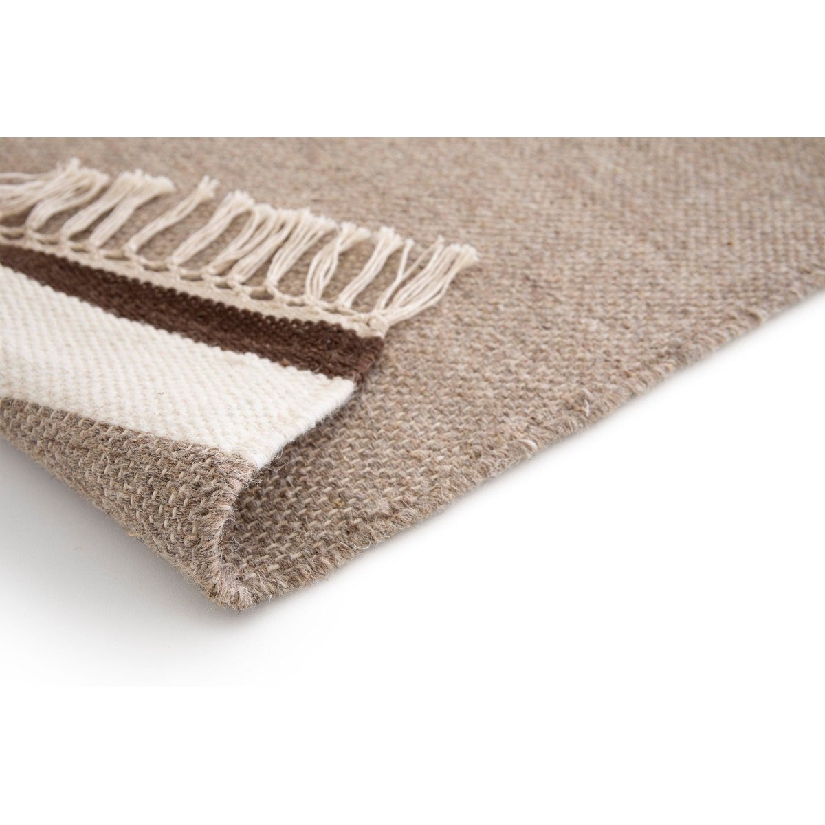 Tapis en laine et coton ELEGANCE beige sable, AFK LIVING