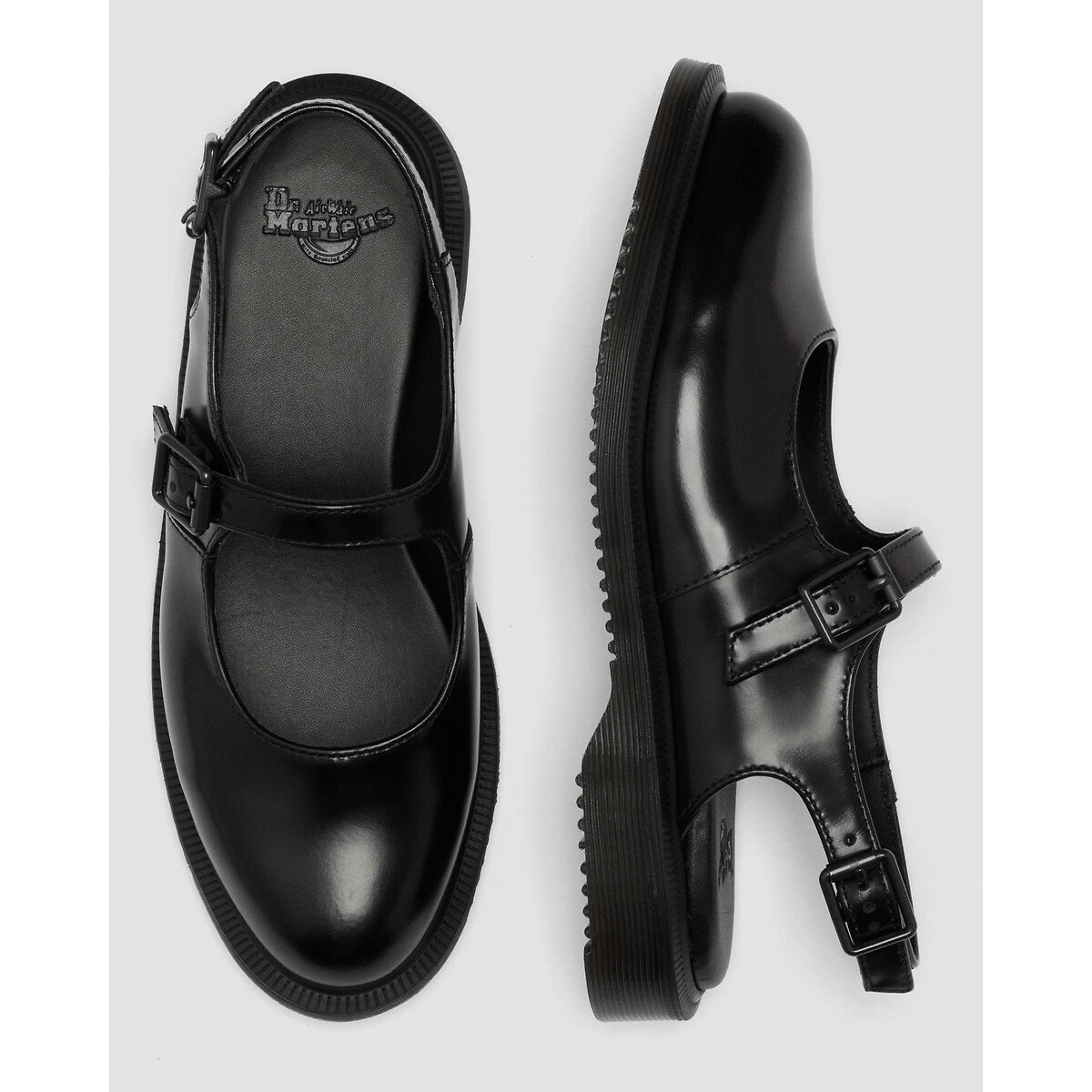 Ballerines babies Madaline en cuir Smooth noir, DR. MARTENS