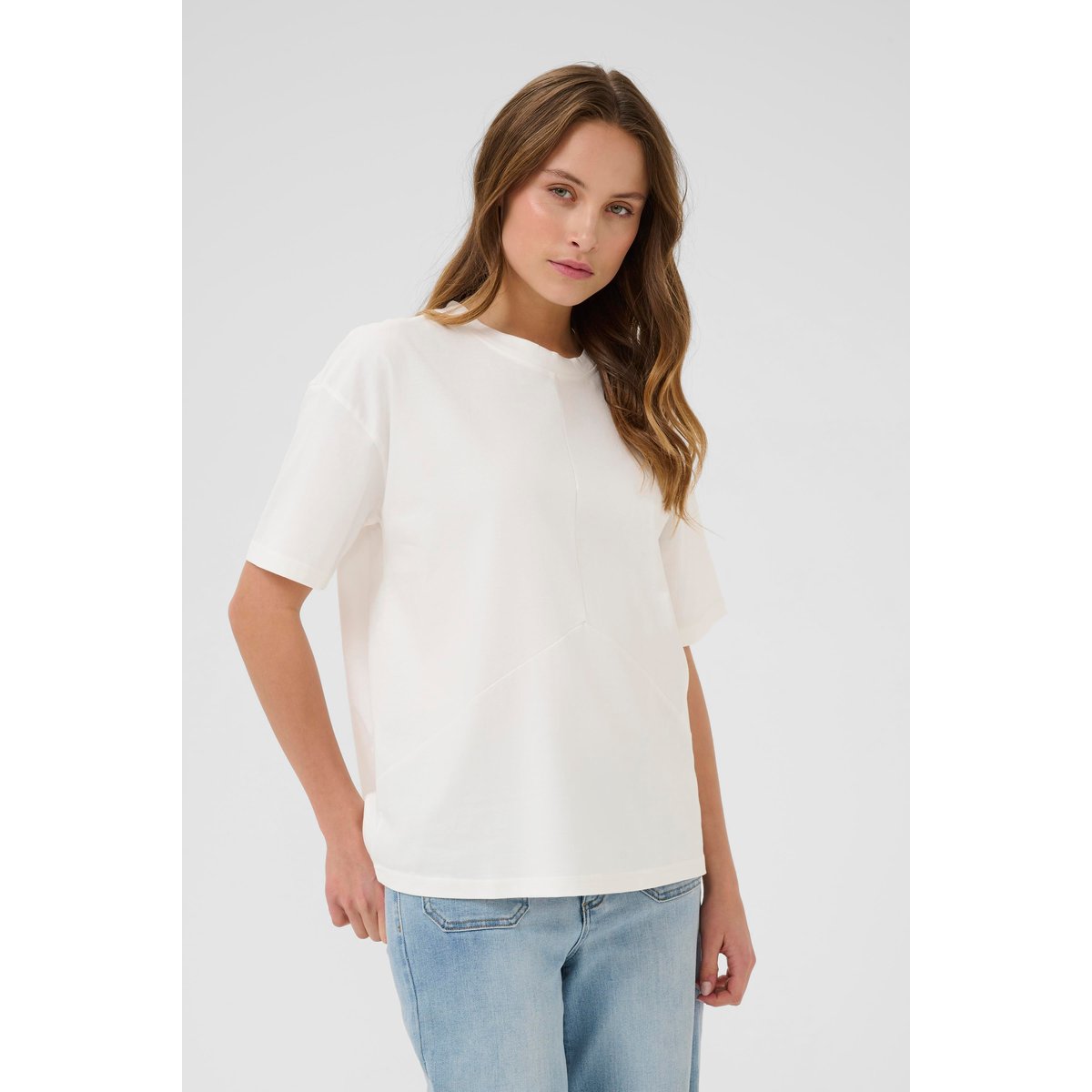 T-shirt à manches courtes blanc chalk, KAFFE