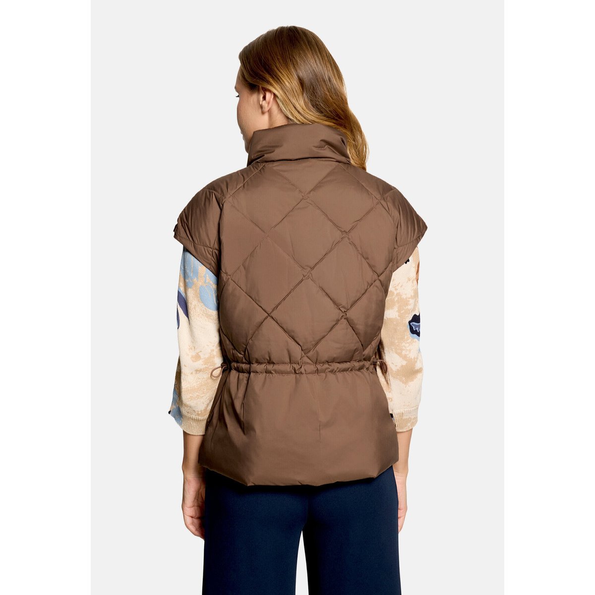 Veste matelassée à col droit dark coffee, BETTY BARCLAY