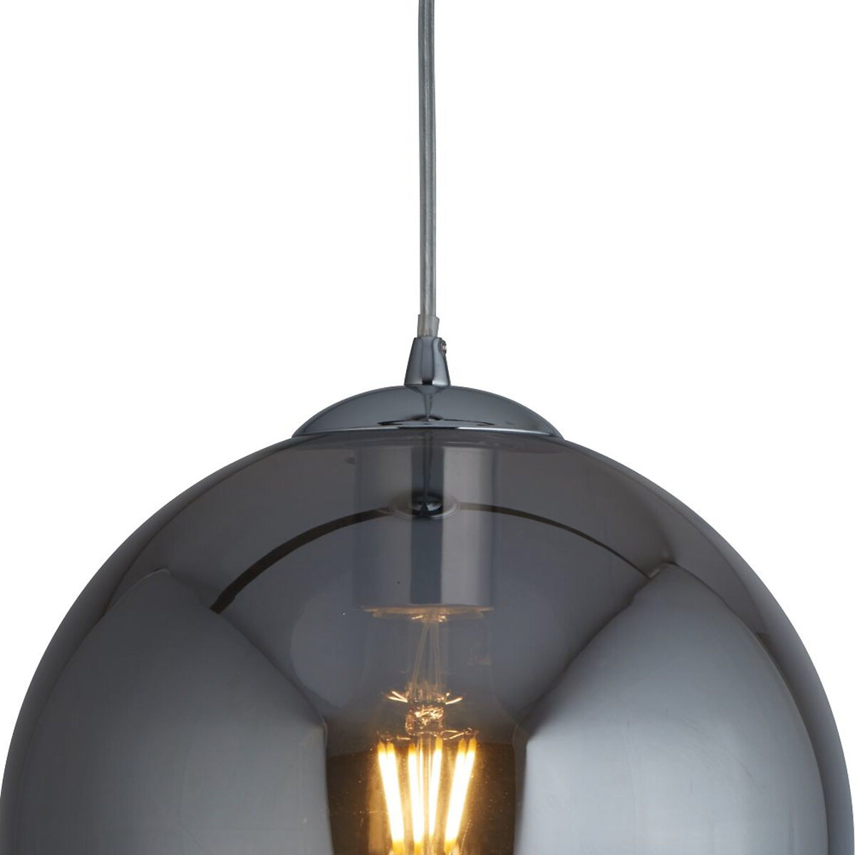 30cm Barcelona Pendant Light smoky glass, SO'HOME