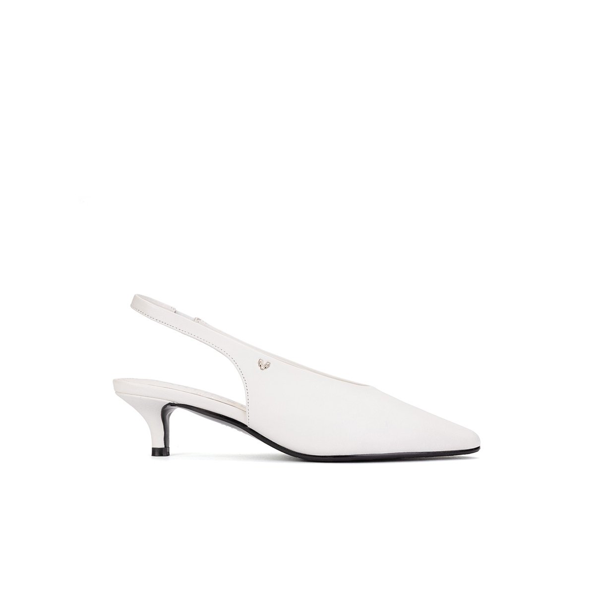 Chaussures à talon cuir Adda crudo, MARTINELLI
