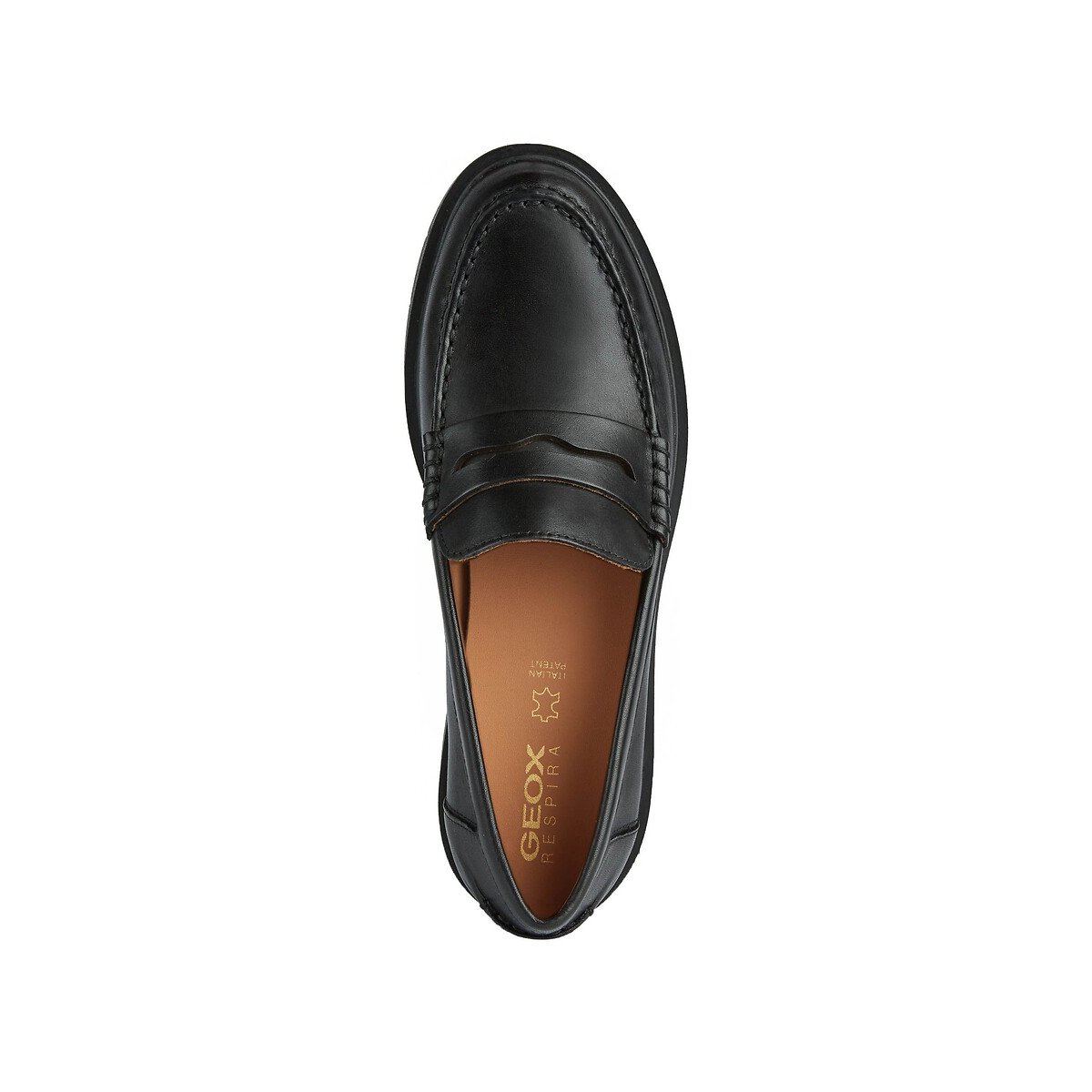 Spherica EC1 leren loafers zwart, GEOX