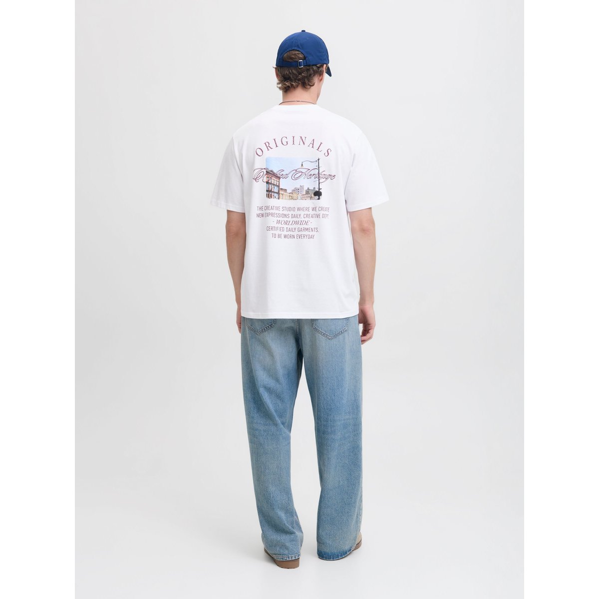 T-Shirt bright white, JACK & JONES