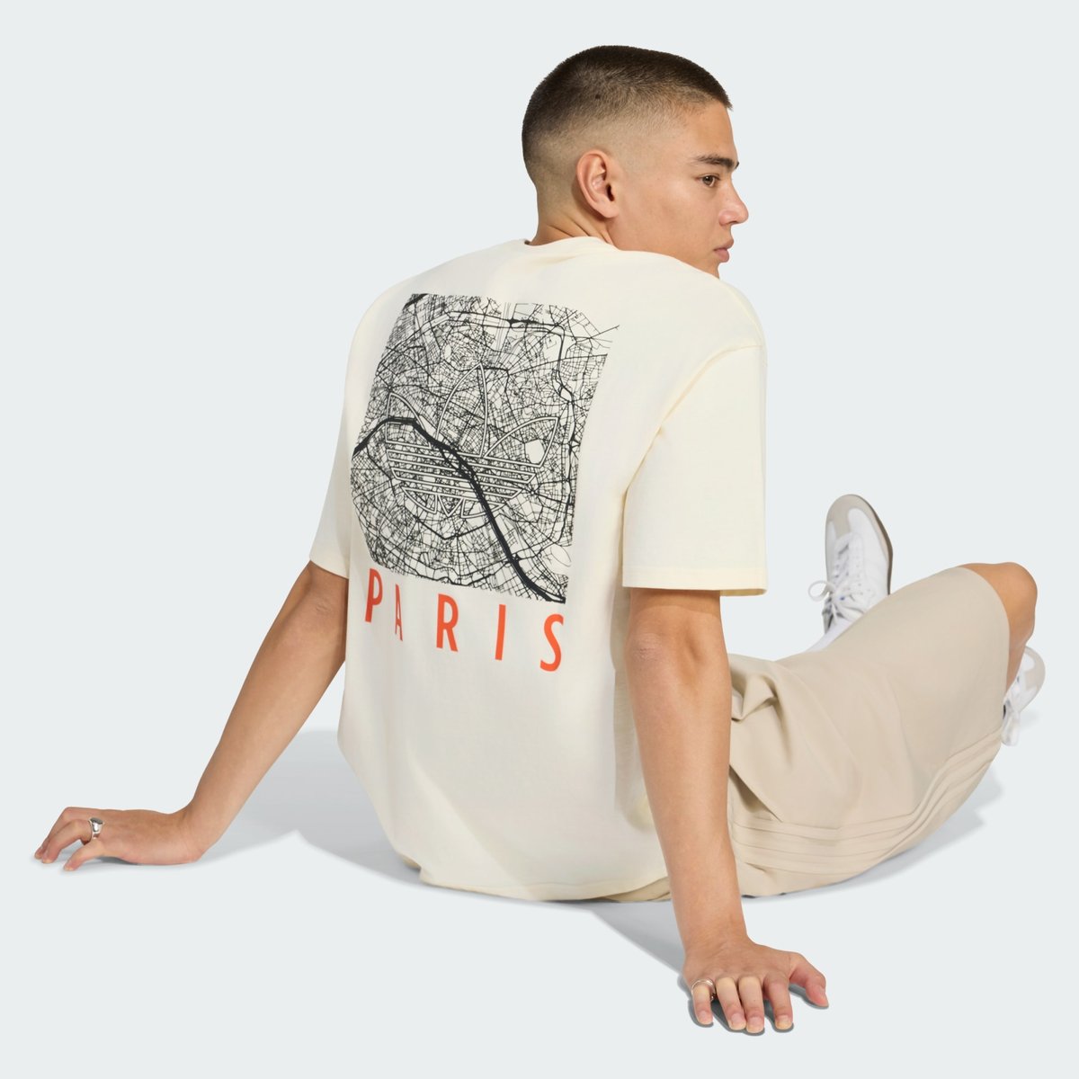T-Shirt Graphique Ample Paris cream white, adidas Originals