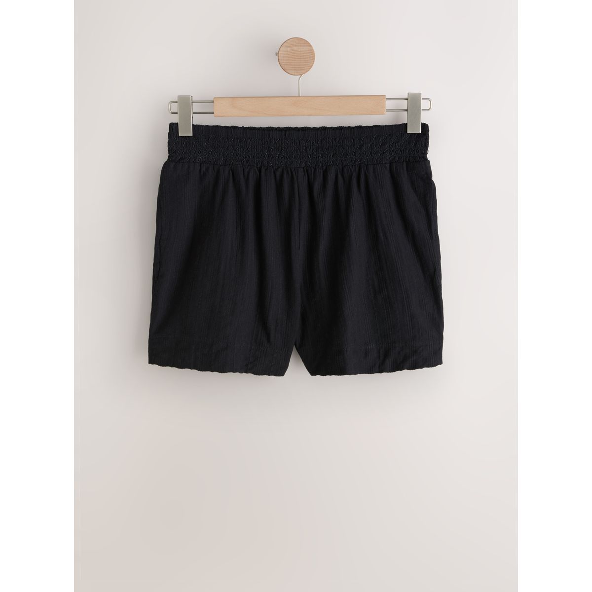 Short en jersey froncé noir, NEXT