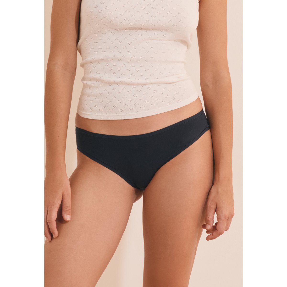Culotte en microfibre PURE SOFT BAC marine, ETAM
