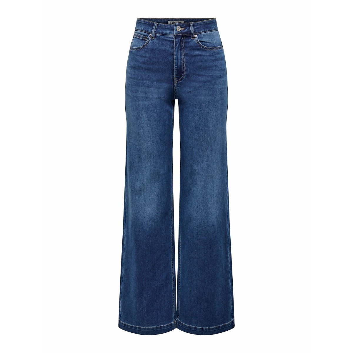 Wide Leg Jeans with High Waist dark denim blue, ONLY