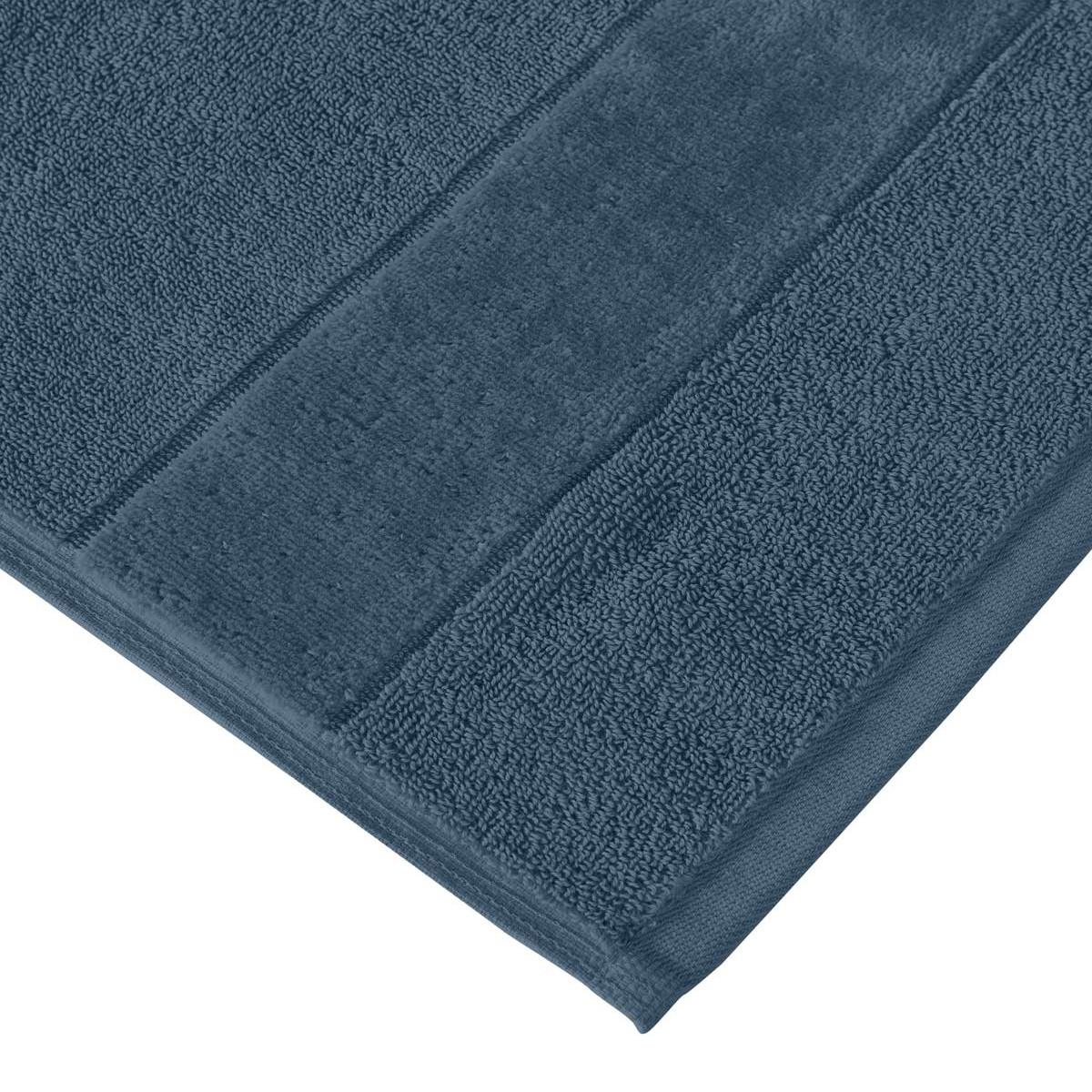 Ensemble de bain 3 pièces 650 g/m² avec tapis CALIFORNIA denim, SENSEI MAISON